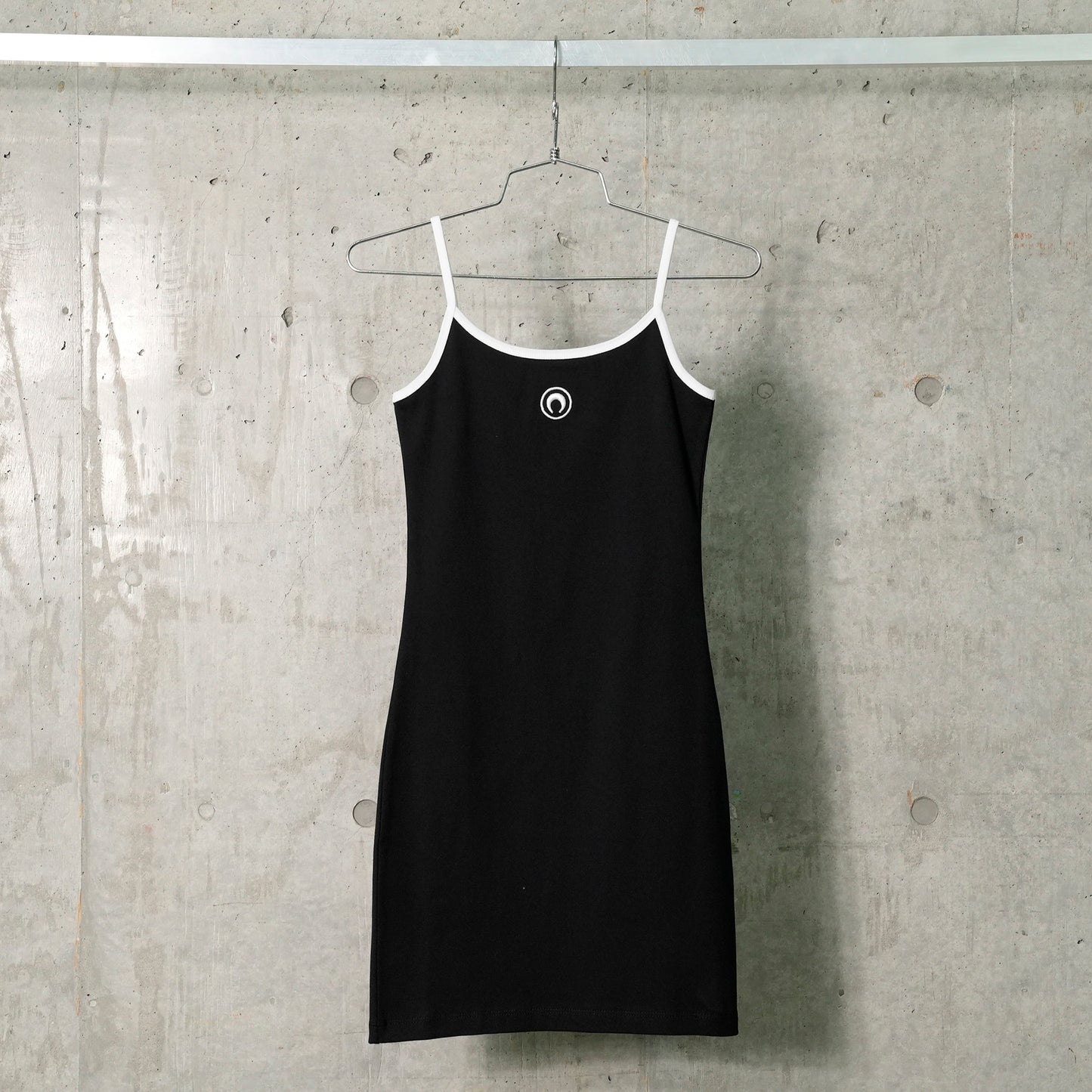 MOON LOGO JERSEY STRAP DRESS / BK99:BLACK