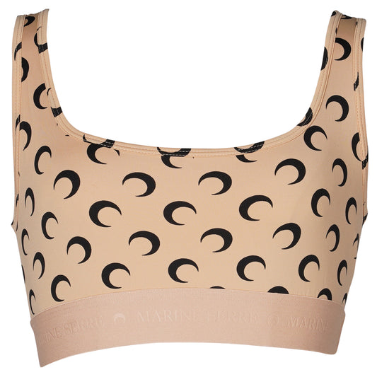 RECYCLED MOON JERSEY SPORTS BRA / TA10:TAN