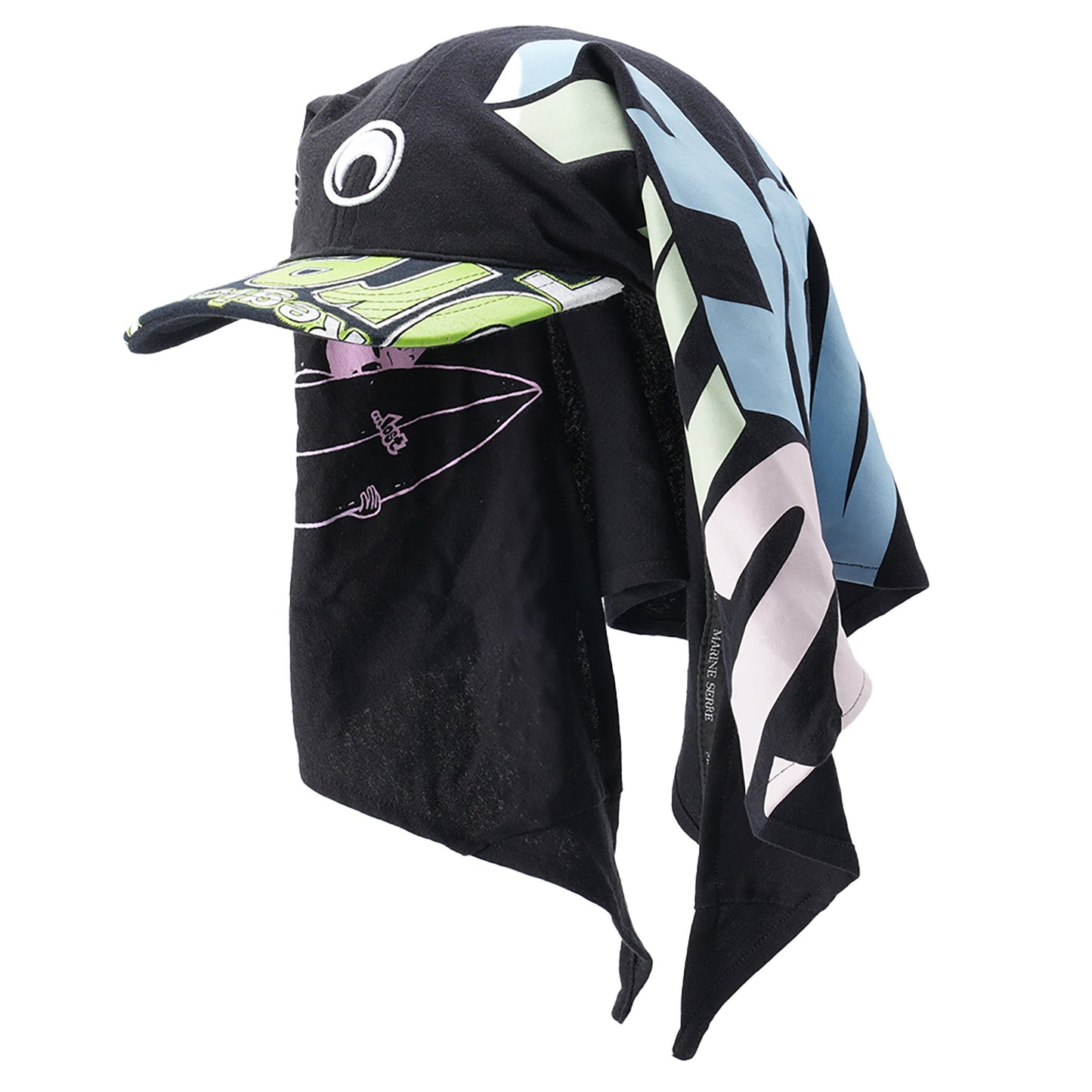 REGENERATED GRAPHIC T-SHIRTS VEILED CAP / BK99：BLACK
