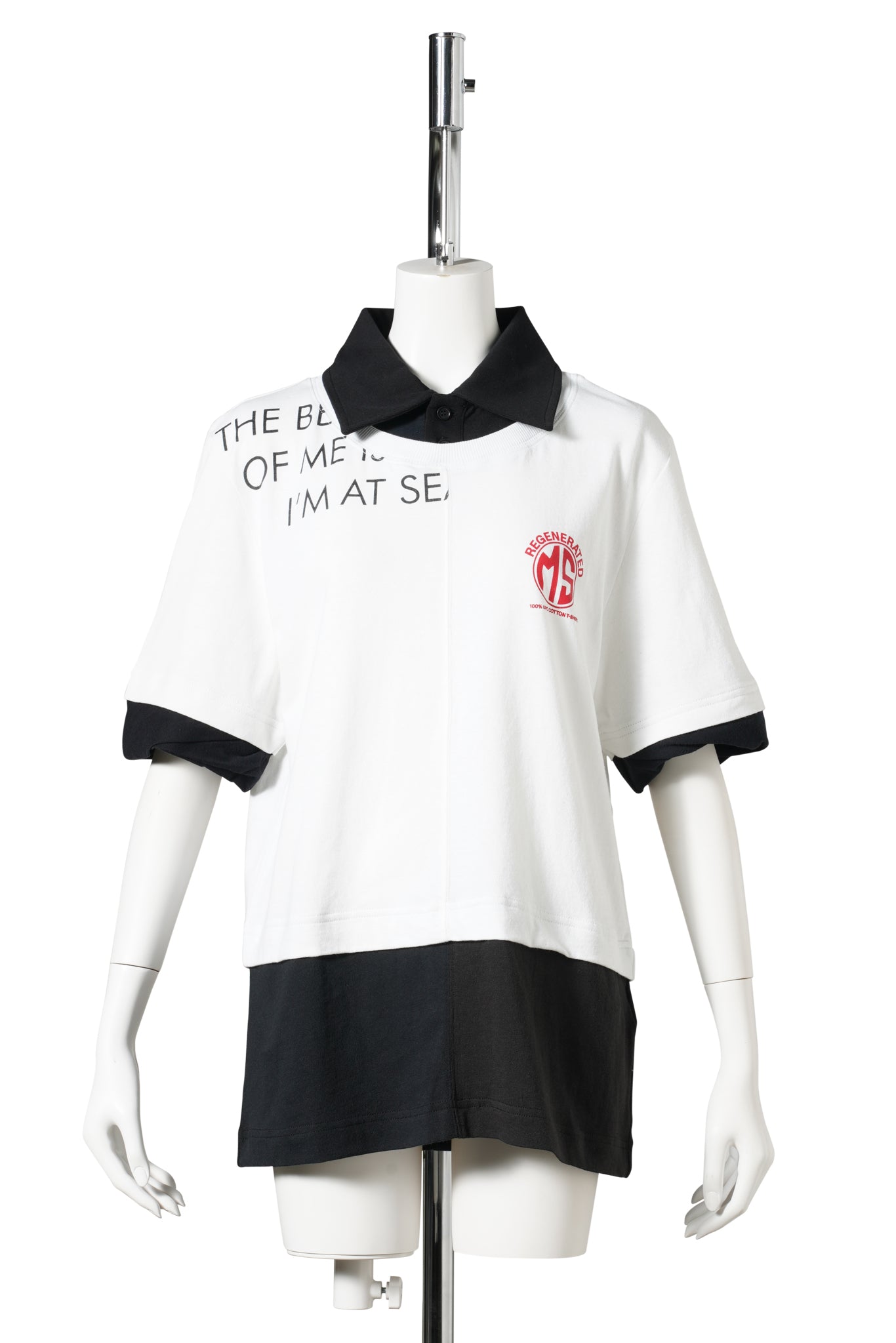 REGENERATED JERSEY SS POLO T-SHIRT / WH10:WHITE