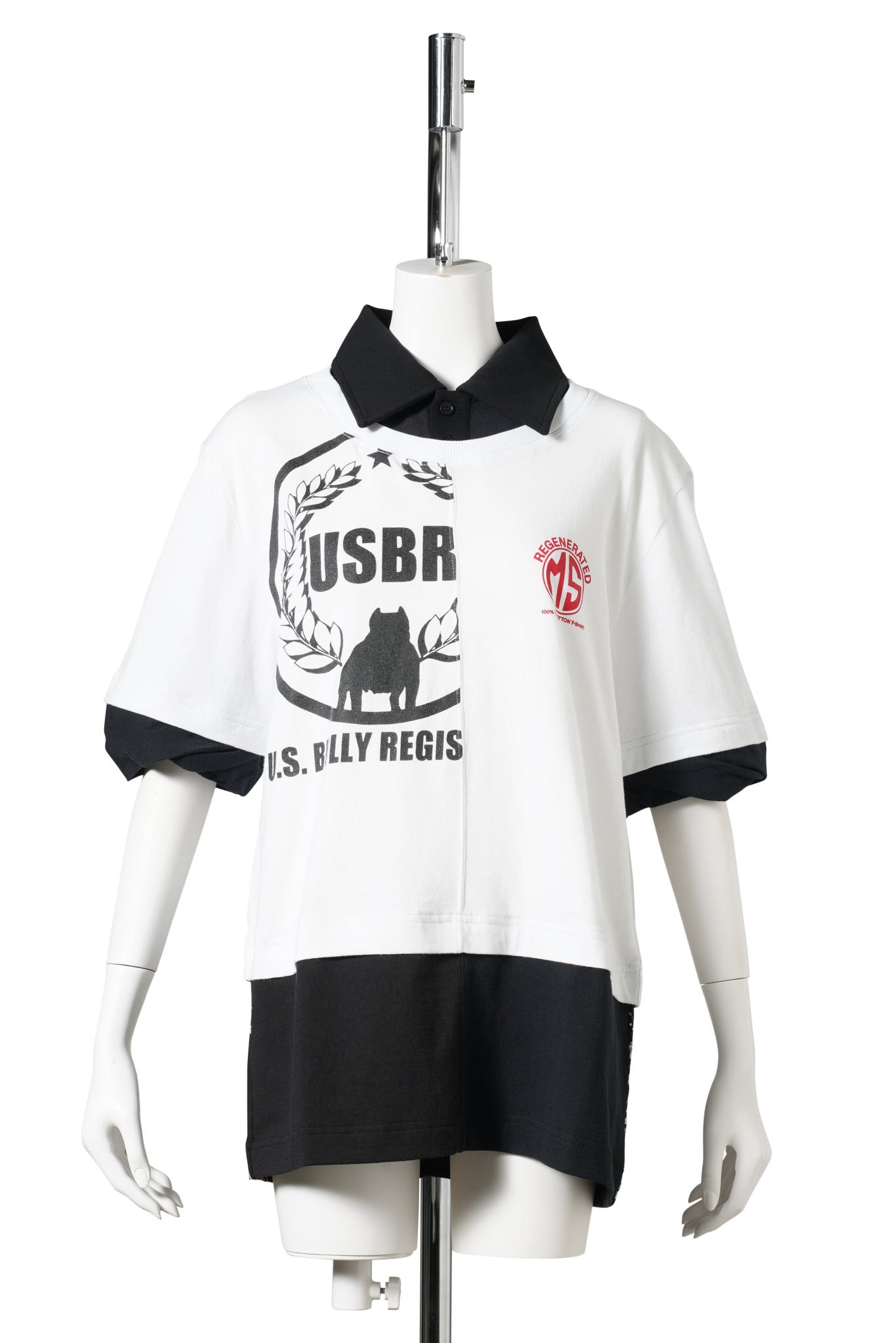 REGENERATED JERSEY SS POLO T-SHIRT / WH10:WHITE