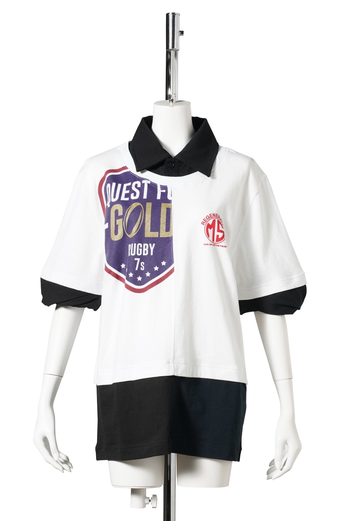 REGENERATED JERSEY SS POLO T-SHIRT / WH10:WHITE