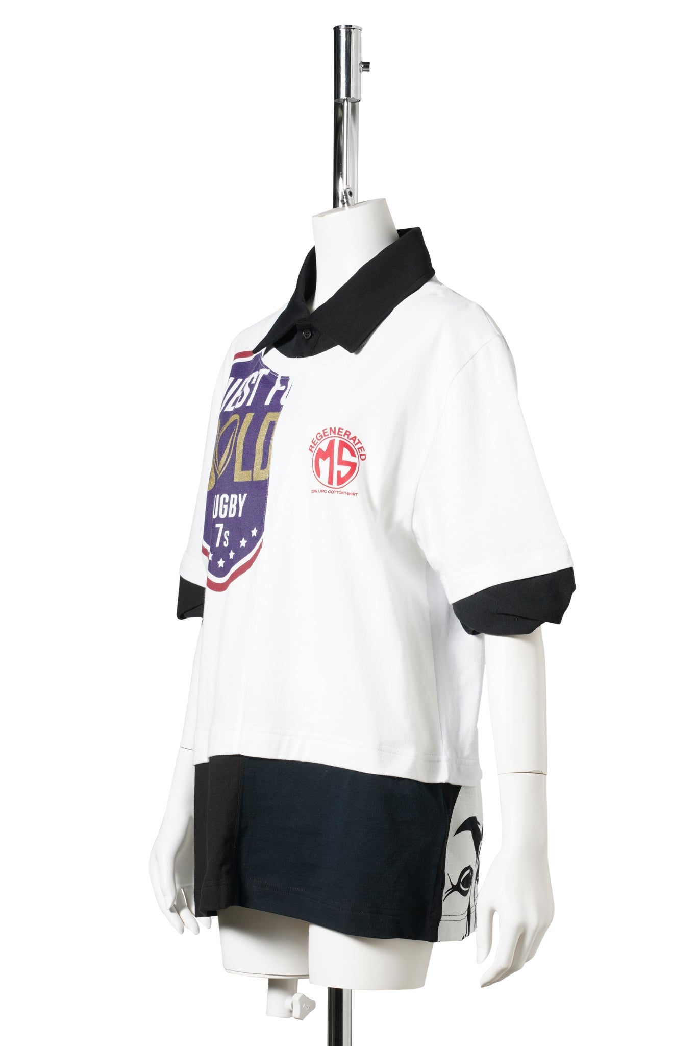 REGENERATED JERSEY SS POLO T-SHIRT / WH10:WHITE