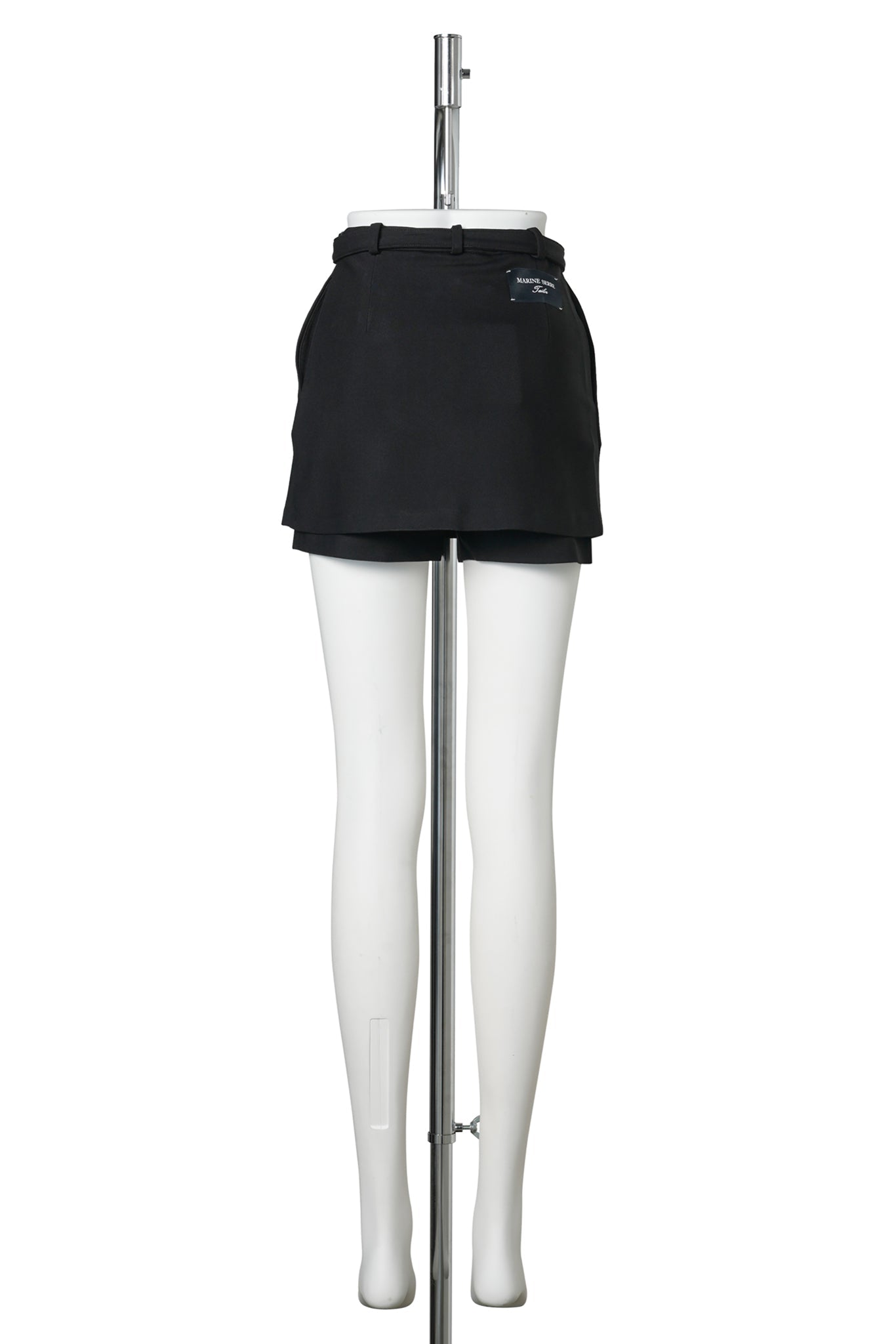 TAILORED MOON BELTED MINI SKORT / BK99：BLACK