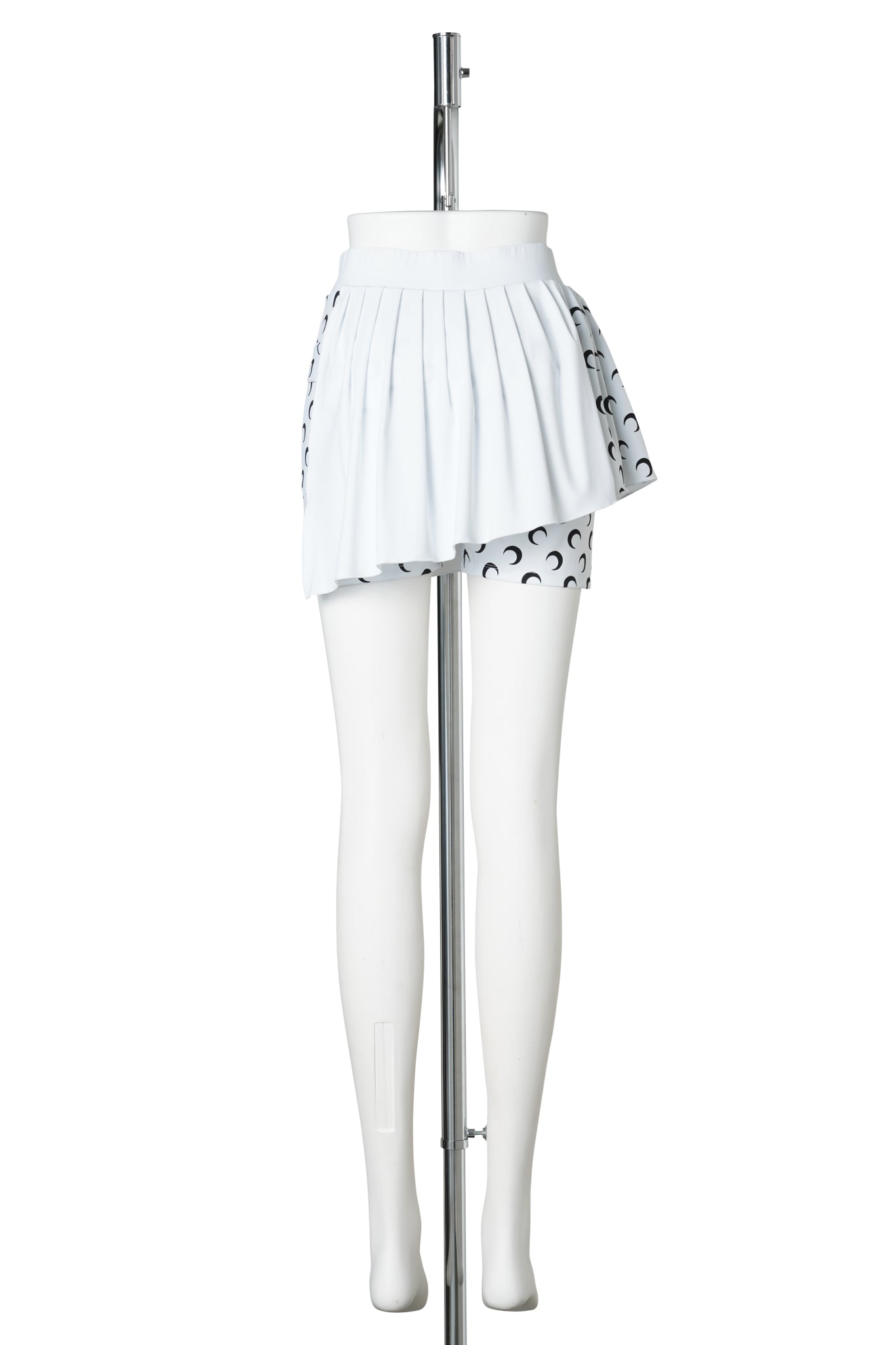 ATHLEISURE MINI SKORT WITH MOON INSERTS / WH00:OPTICAL WHITE