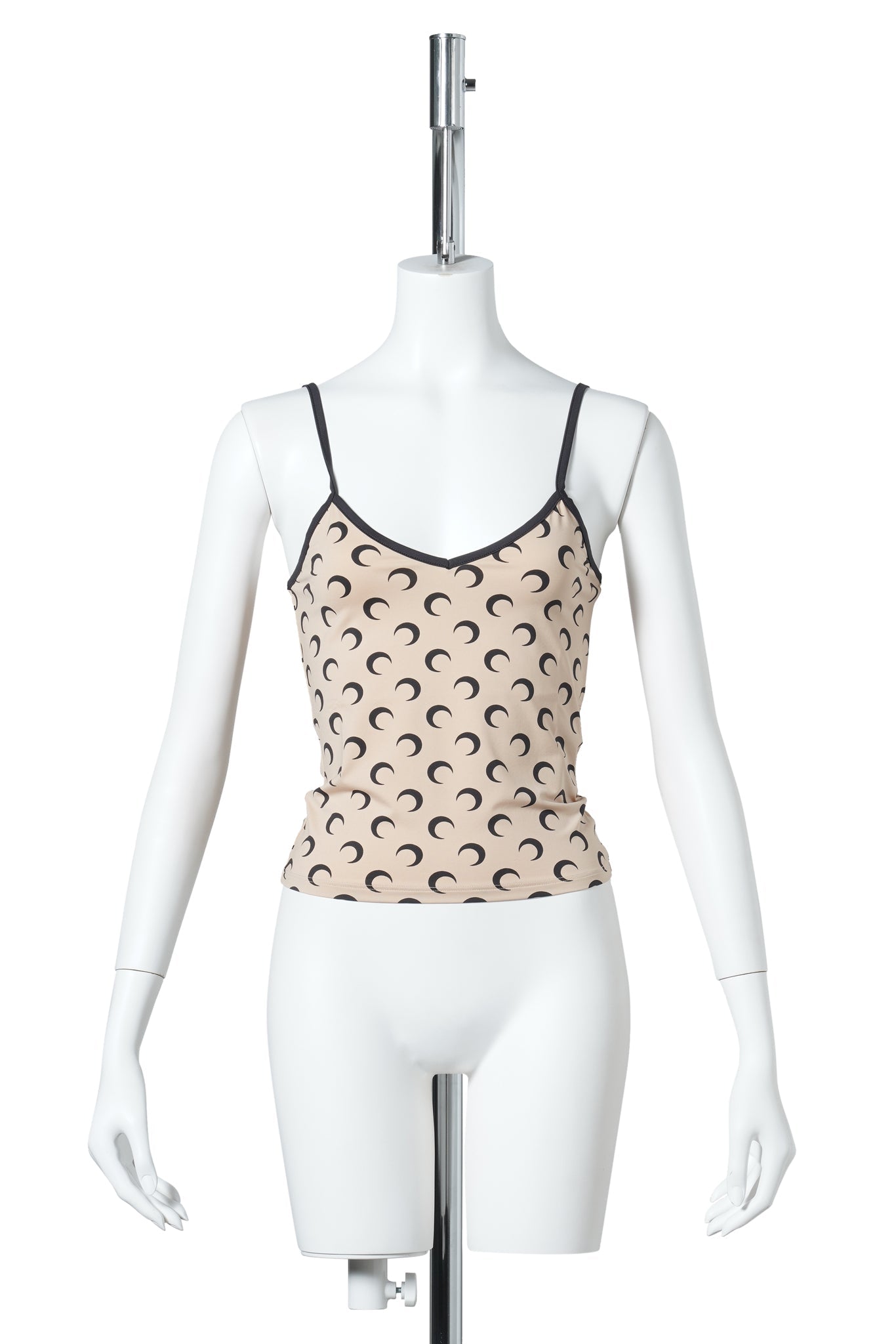 MOON PRINTED JERSEY STRAPS TOP / TA10:TAN