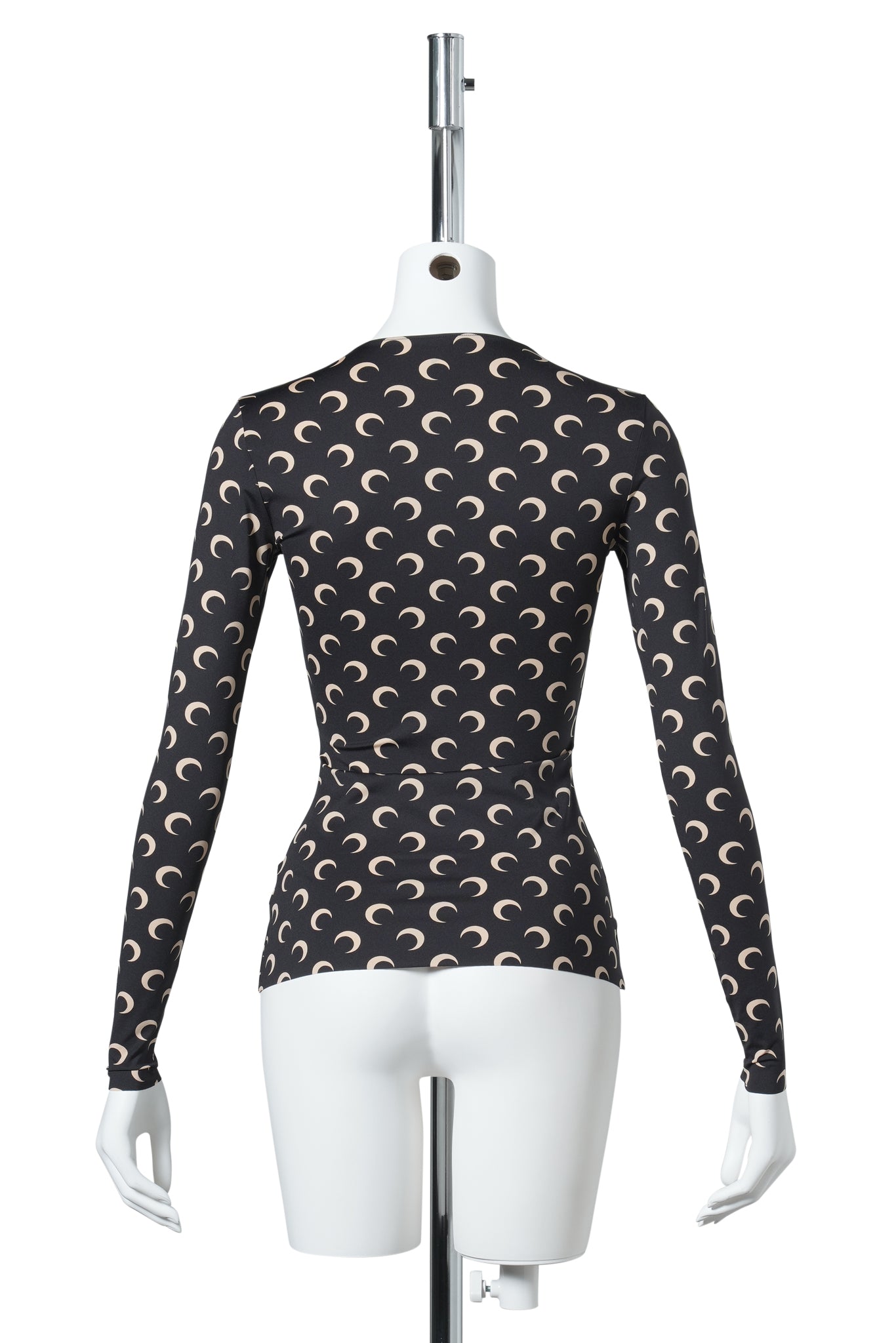 MOON PRINTED JERSEY LS CREWNECK TOP / IT99:INVERSE TAN