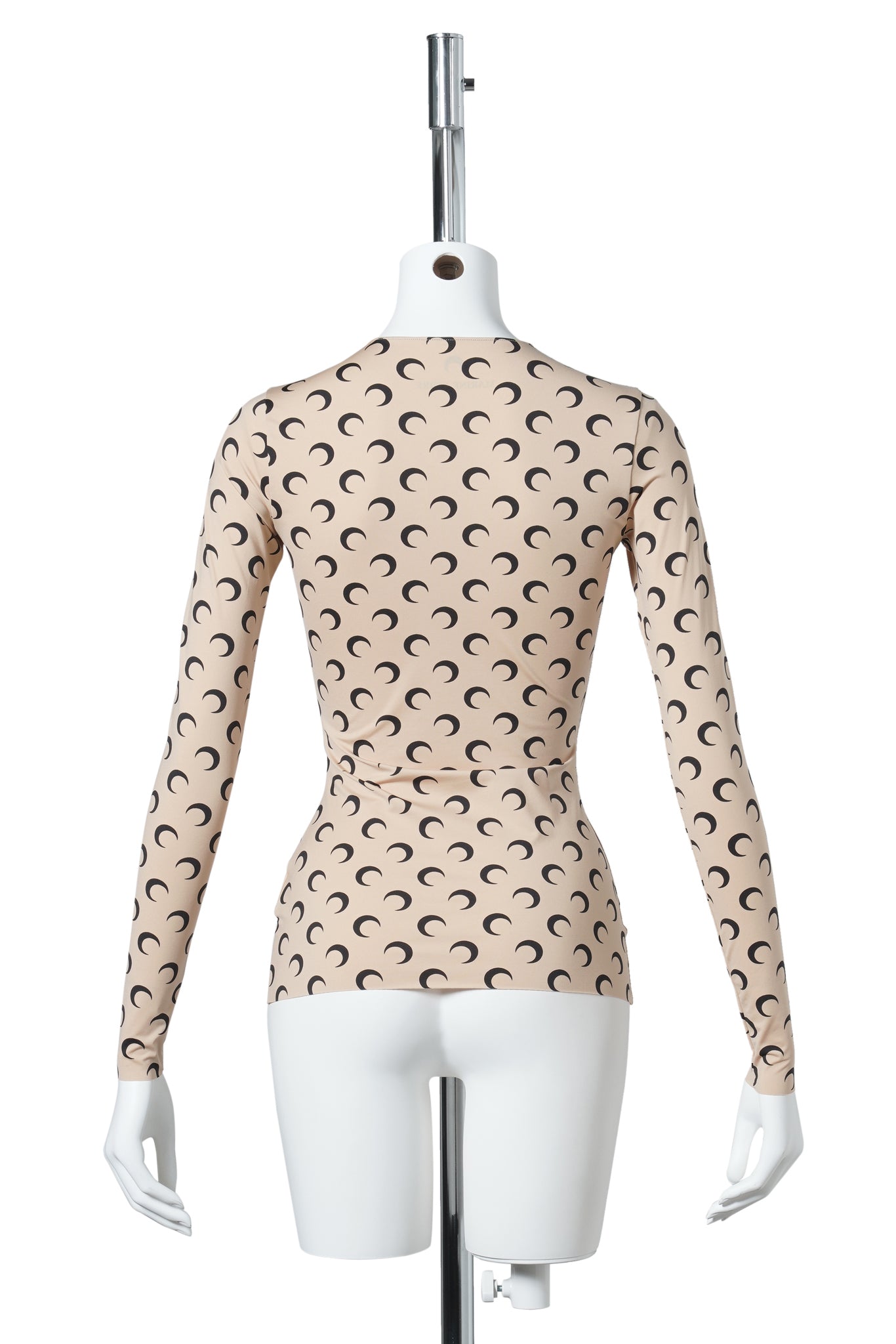 MOON PRINTED JERSEY LS CREWNECK TOP / TA10:TAN