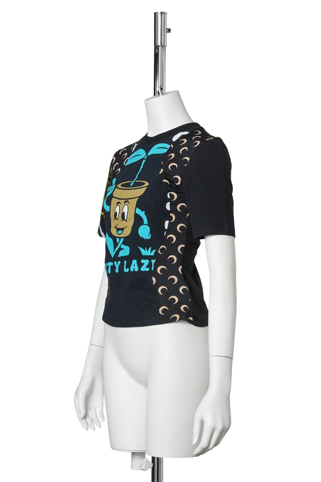 REGENERATED JERSEY BABY FIT T-SHIRT / BK87：BLACK/INVERSE TAN