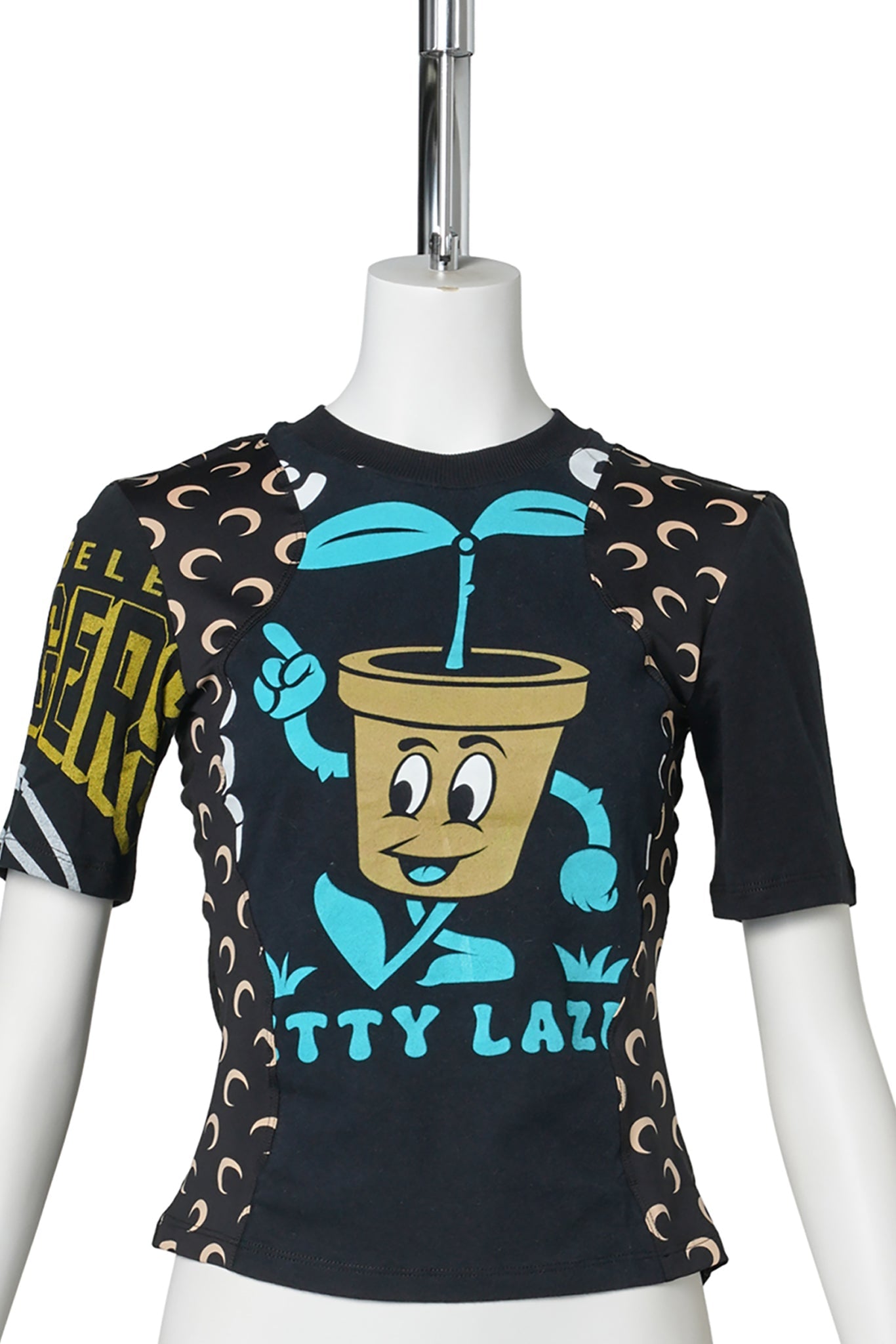 REGENERATED JERSEY BABY FIT T-SHIRT / BK87：BLACK/INVERSE TAN