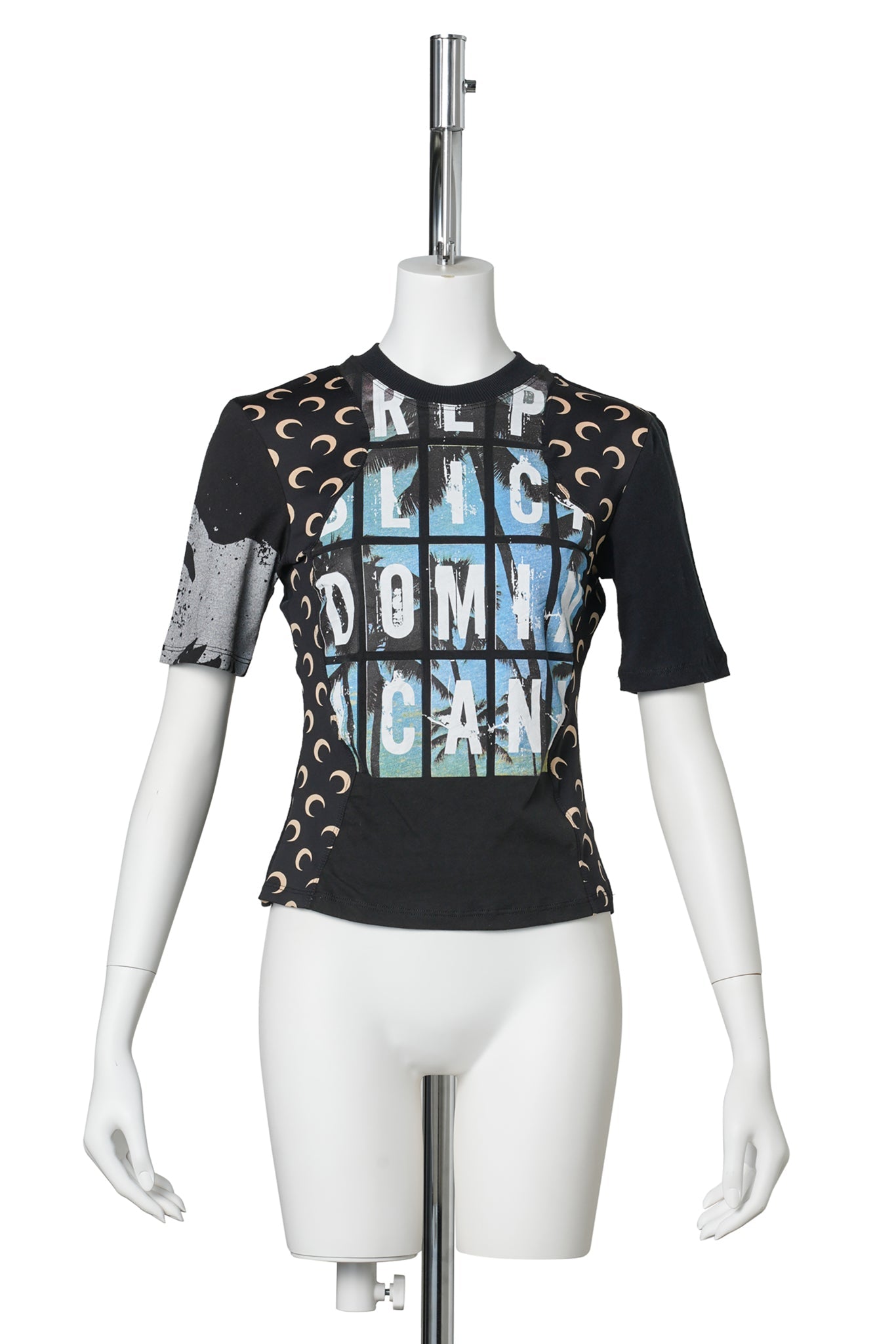 REGENERATED JERSEY BABY FIT T-SHIRT / BK87：BLACK/INVERSE TAN