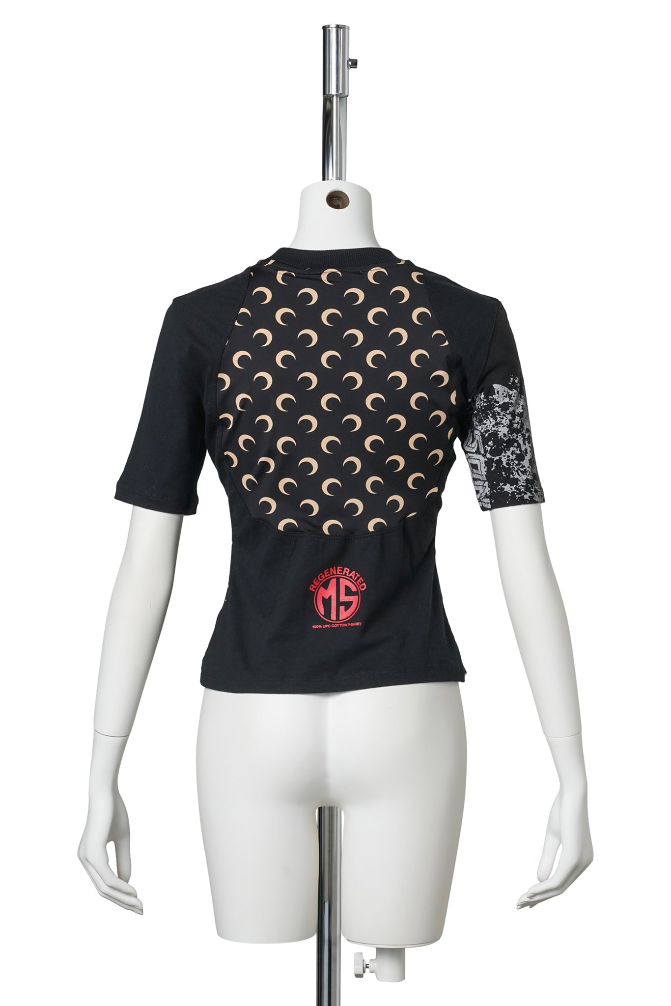 REGENERATED JERSEY BABY FIT T-SHIRT / BK87：BLACK/INVERSE TAN