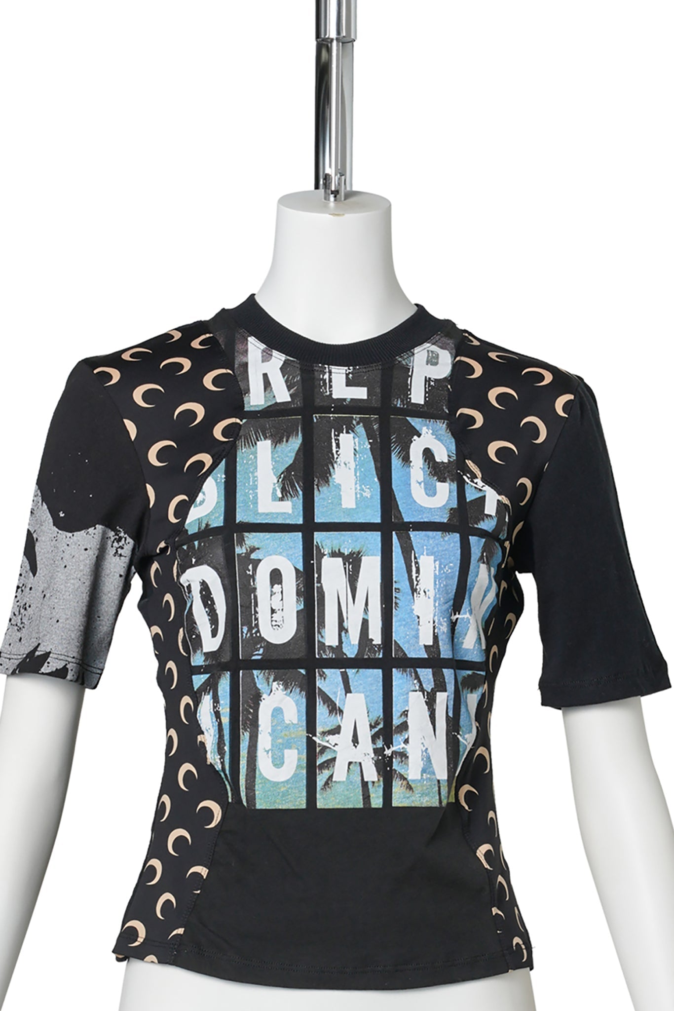 REGENERATED JERSEY BABY FIT T-SHIRT / BK87：BLACK/INVERSE TAN