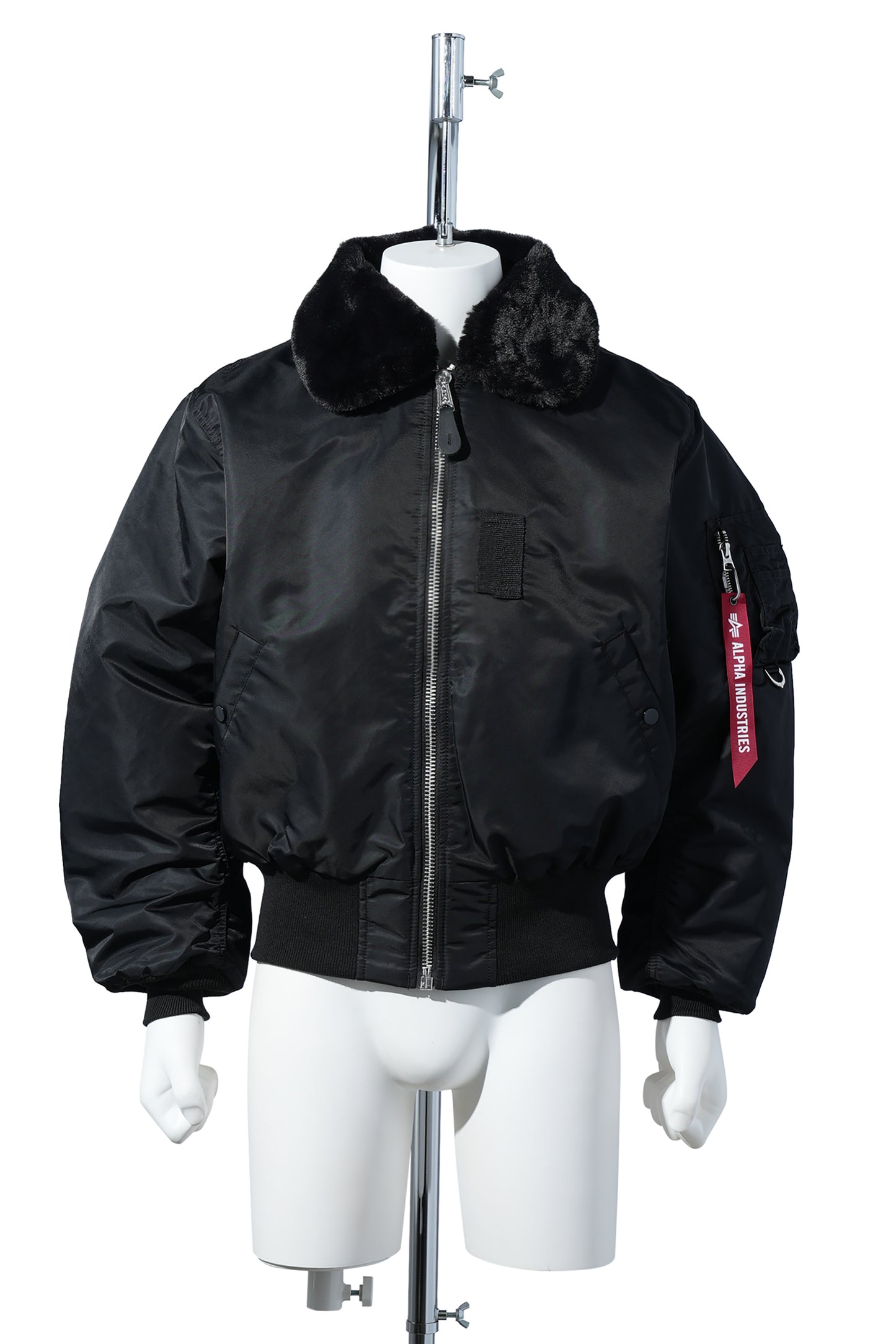 MASTERMIND WORLD x ALPHA INDUSTRIES B-15 FLIGHT JACKET / 012:BLACK