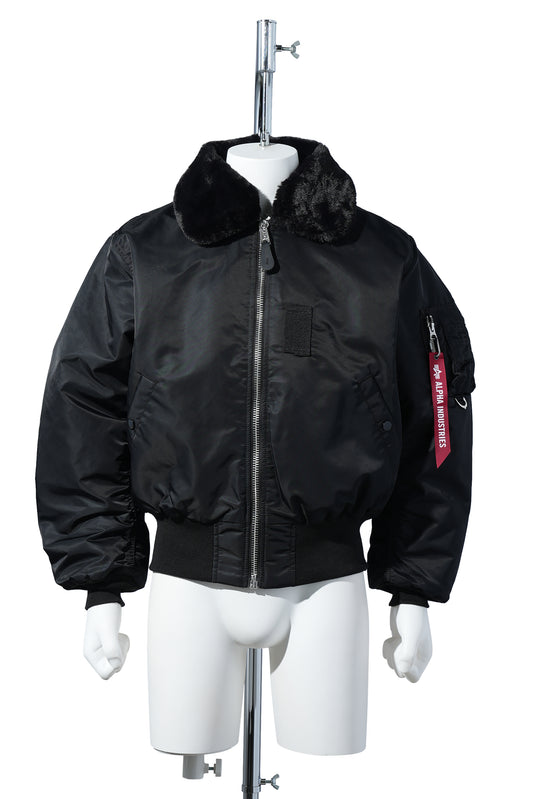 MASTERMIND WORLD x ALPHA INDUSTRIES B-15 FLIGHT JACKET / 012:BLACK