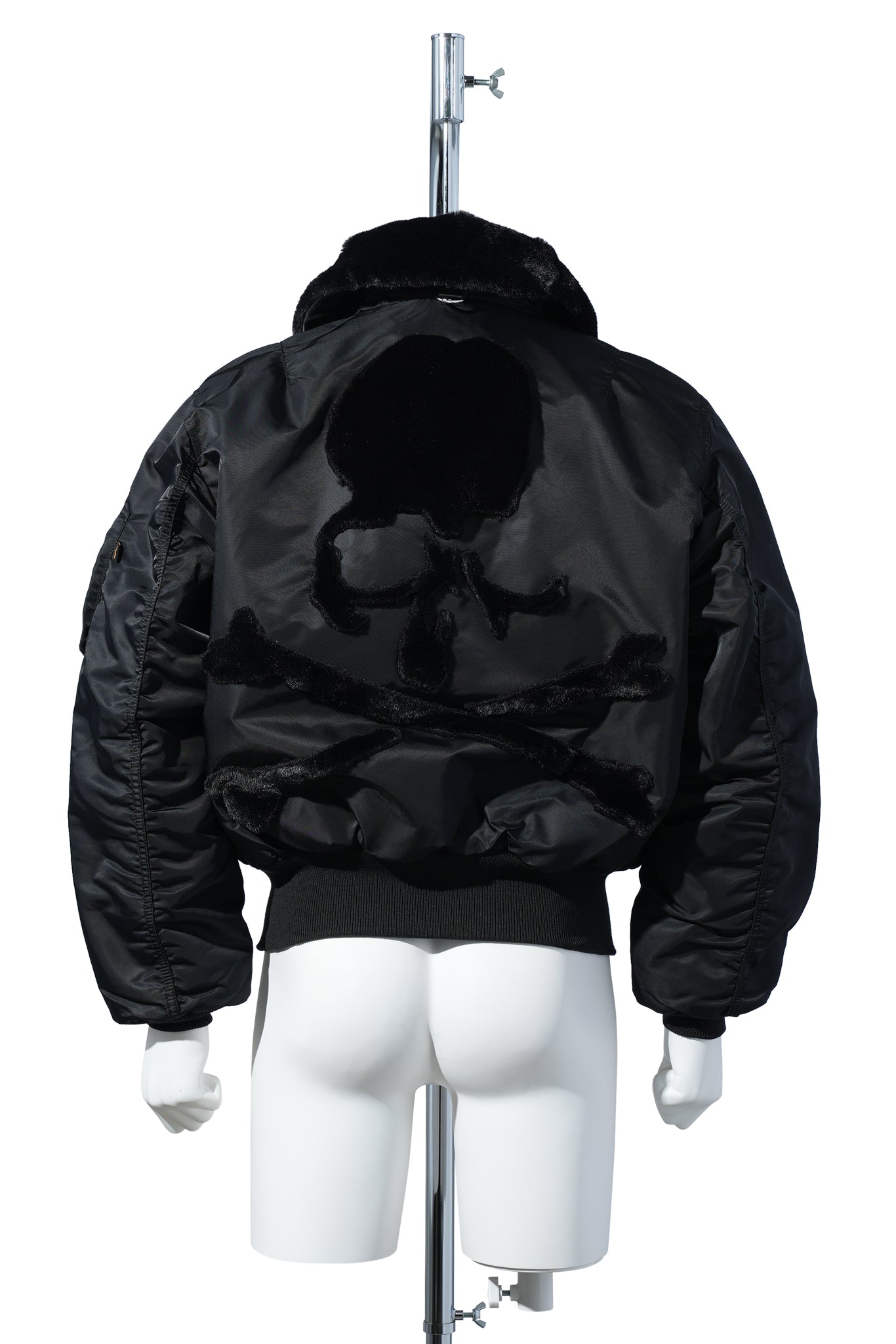 MASTERMIND WORLD x ALPHA INDUSTRIES B-15 FLIGHT JACKET / 012:BLACK