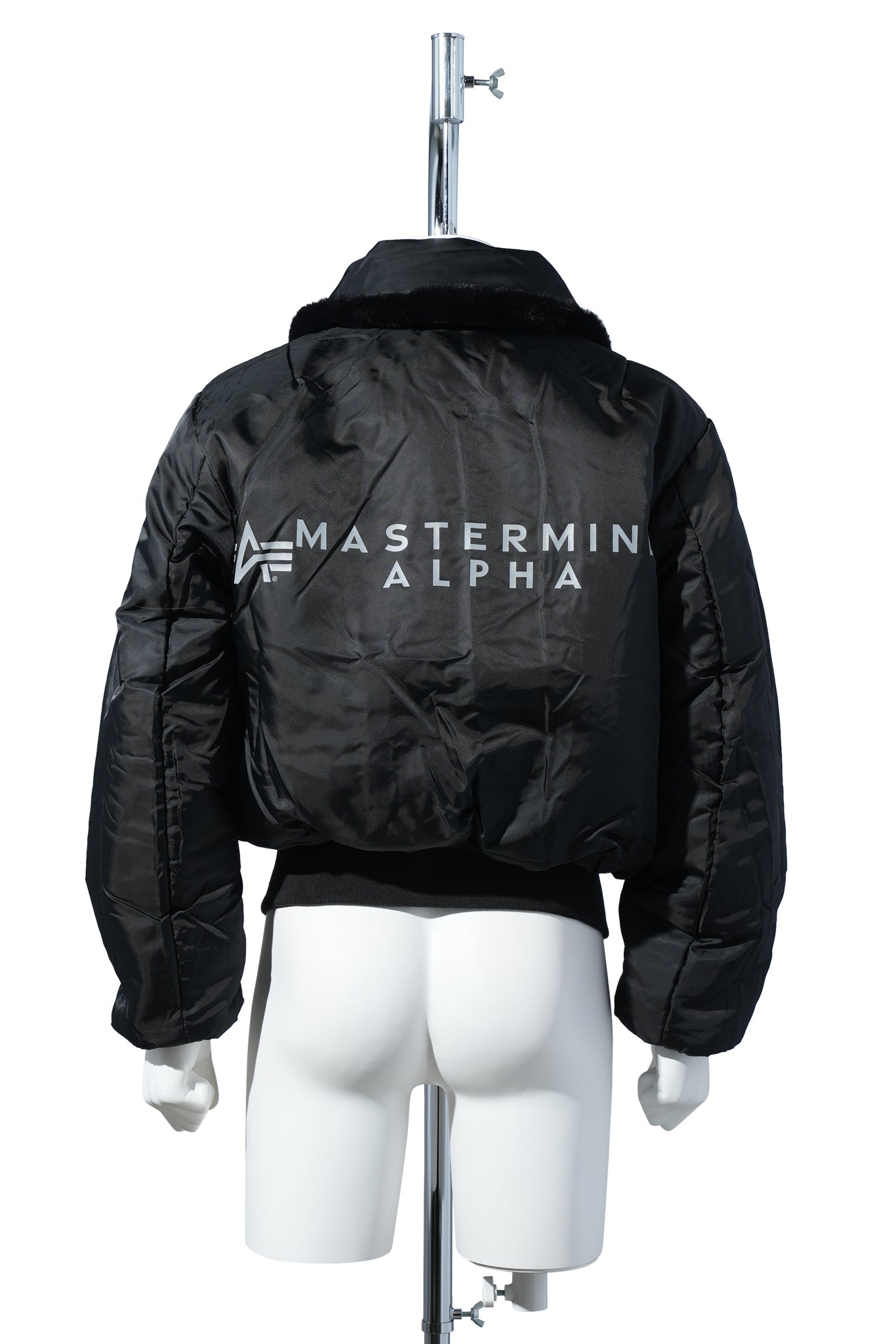 MASTERMIND WORLD x ALPHA INDUSTRIES B-15 FLIGHT JACKET / 012:BLACK