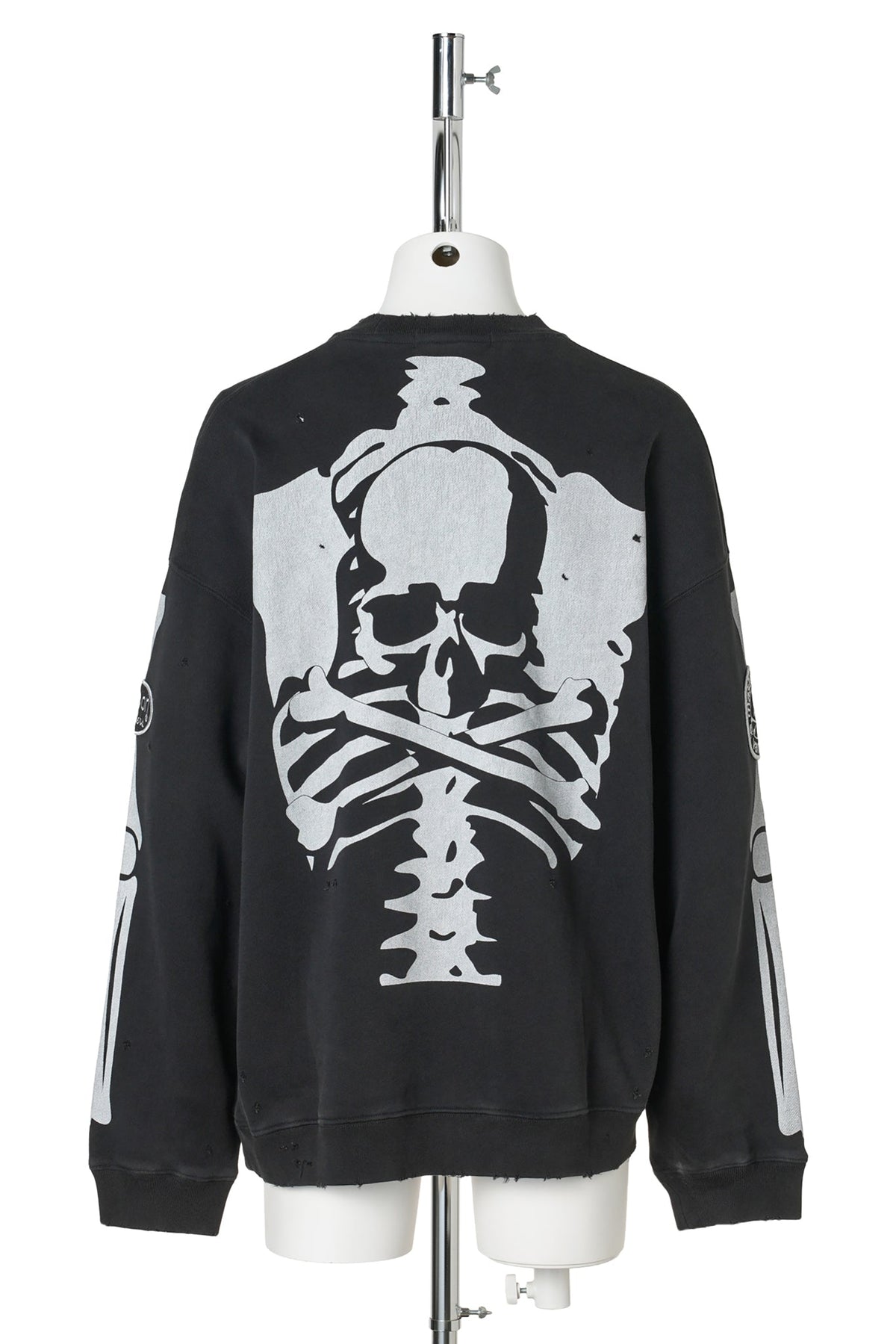 VANSON CREWNECK SWEATSHIRT DAMAGED B-FIT / 012:BLACK