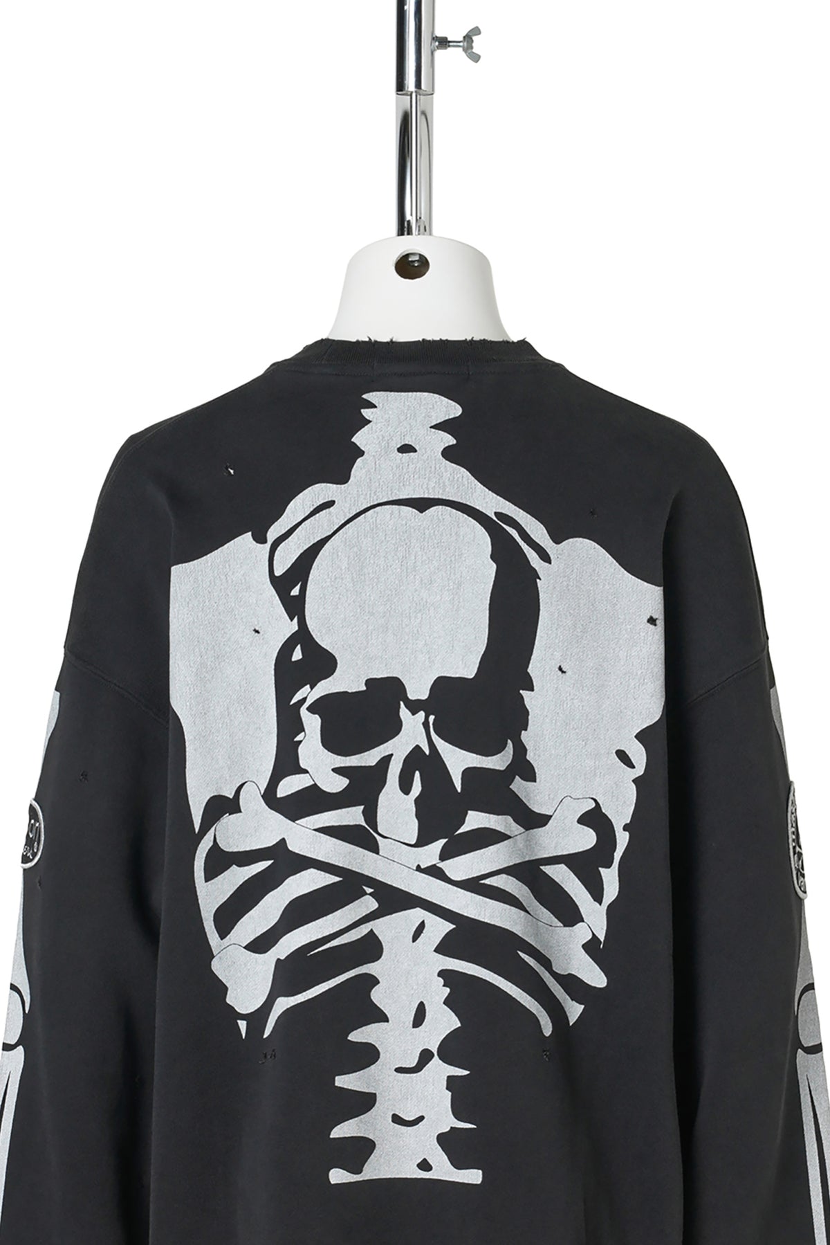 VANSON CREWNECK SWEATSHIRT DAMAGED B-FIT / 012:BLACK