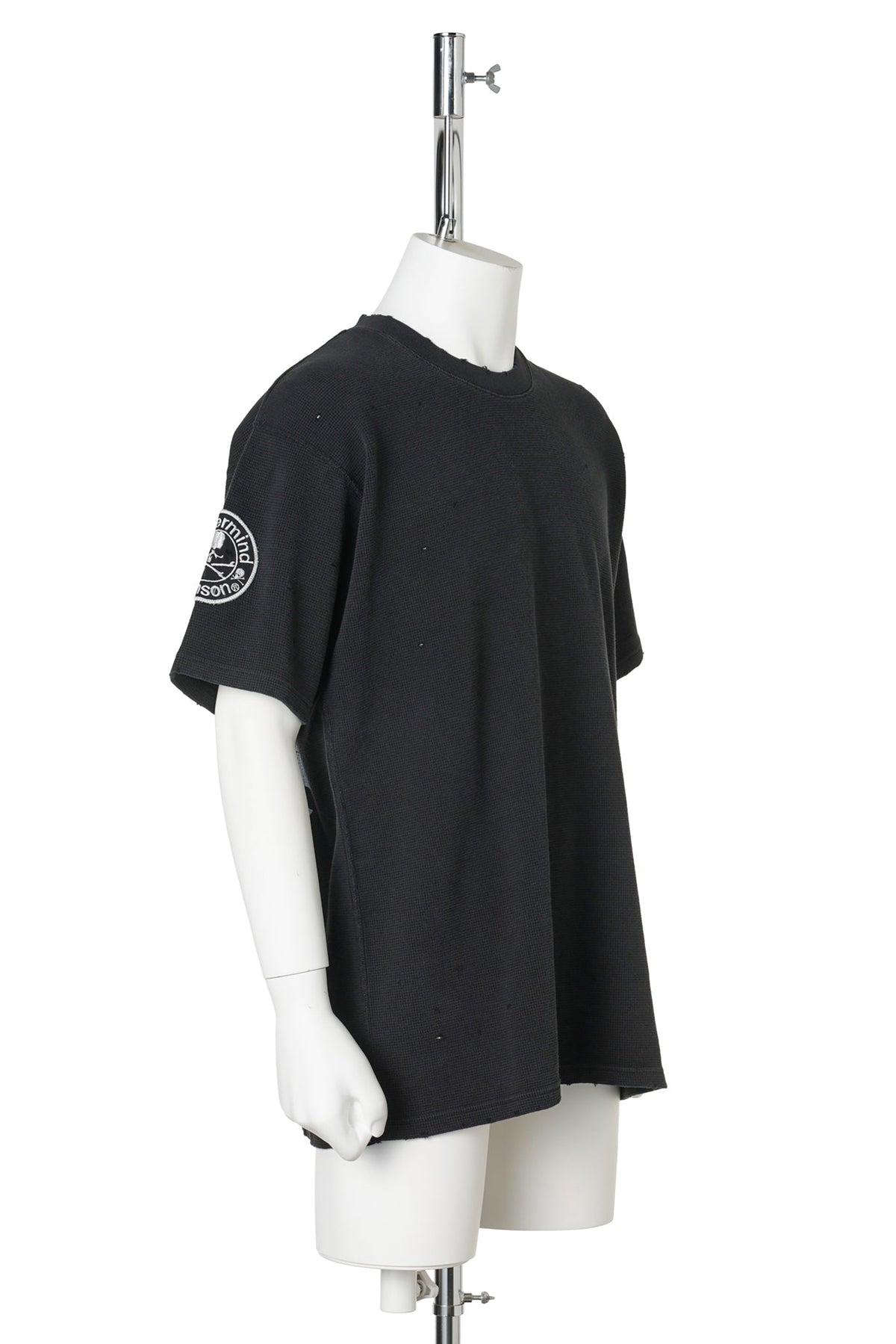 VANSON THERMAL SS TEE DAMAGED R-FIT / 012:BLACK