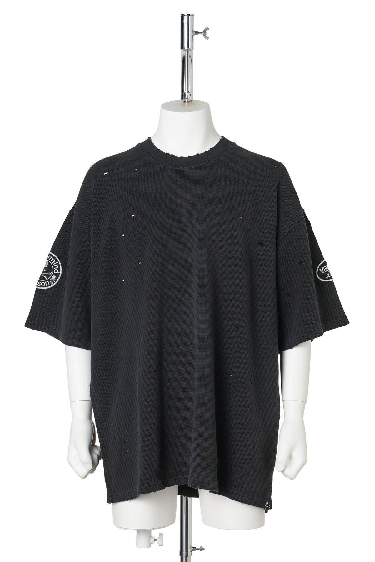VANSON THERMAL SS TEE DAMAGED B-FIT / 012:BLACK