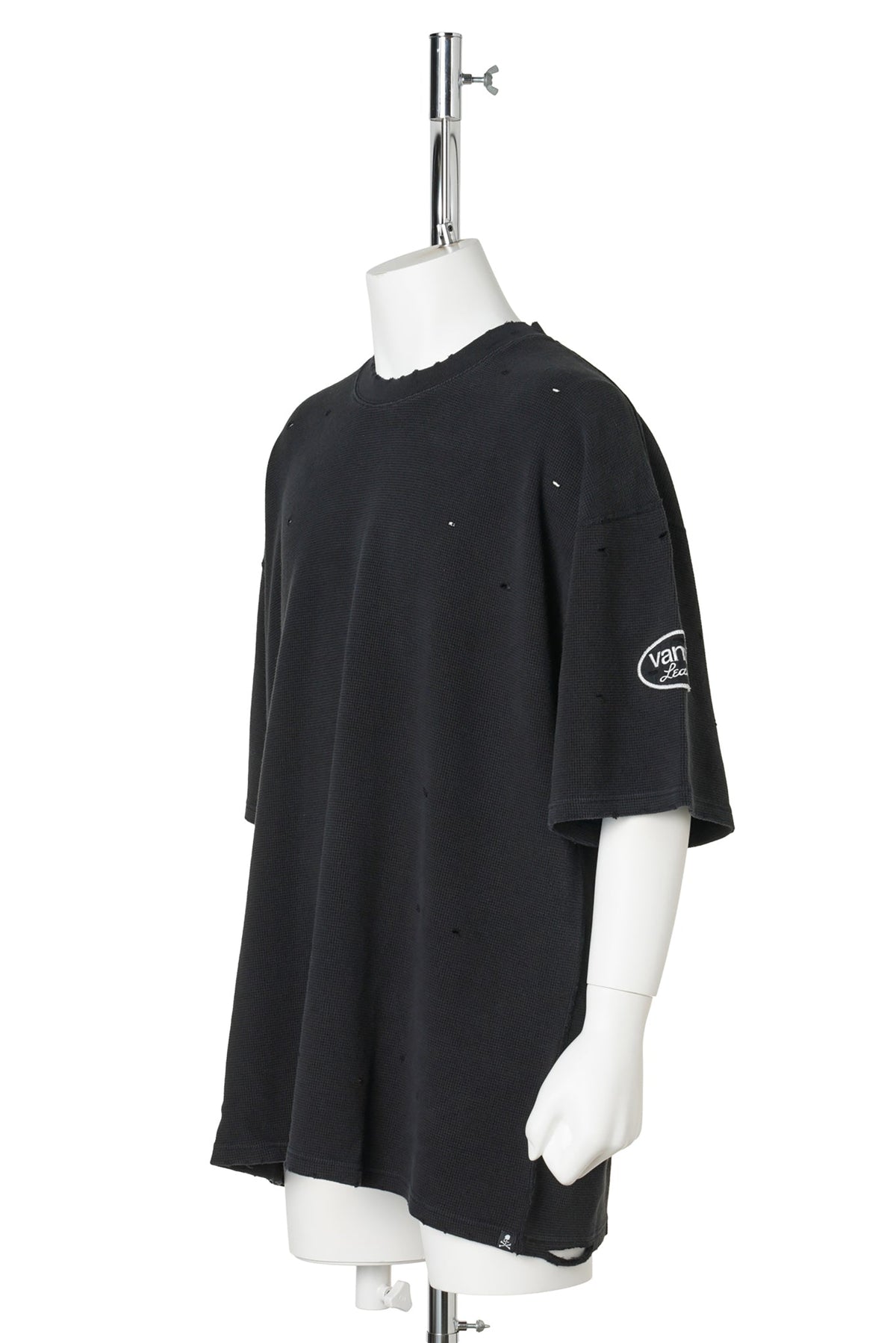 VANSON THERMAL SS TEE DAMAGED B-FIT / 012:BLACK