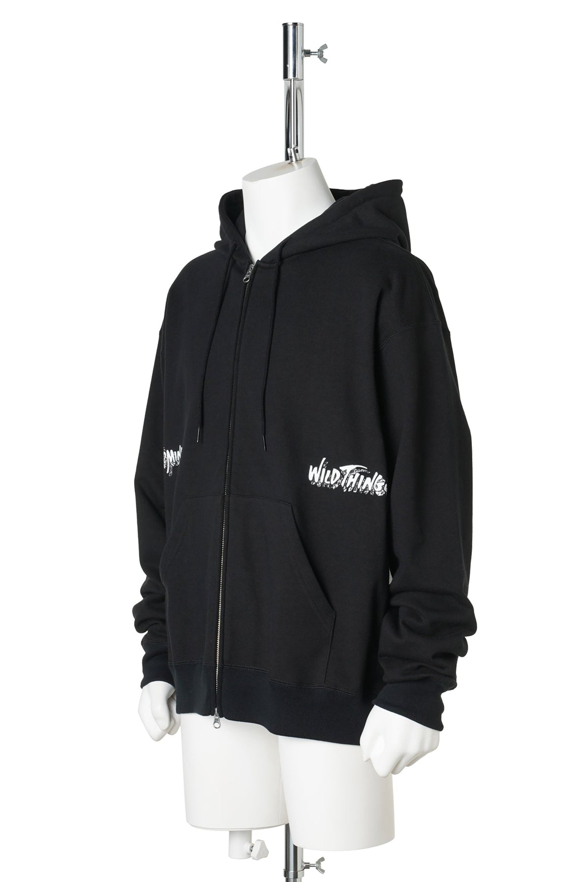 ZIP-UP HOODIE / 012:BLACK