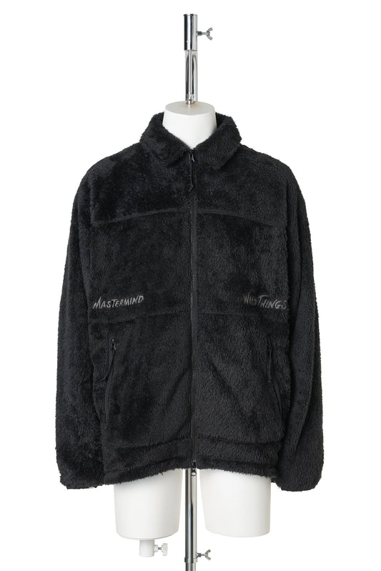 SHAGGY ZIP-UP JACKET / 012:BLACK