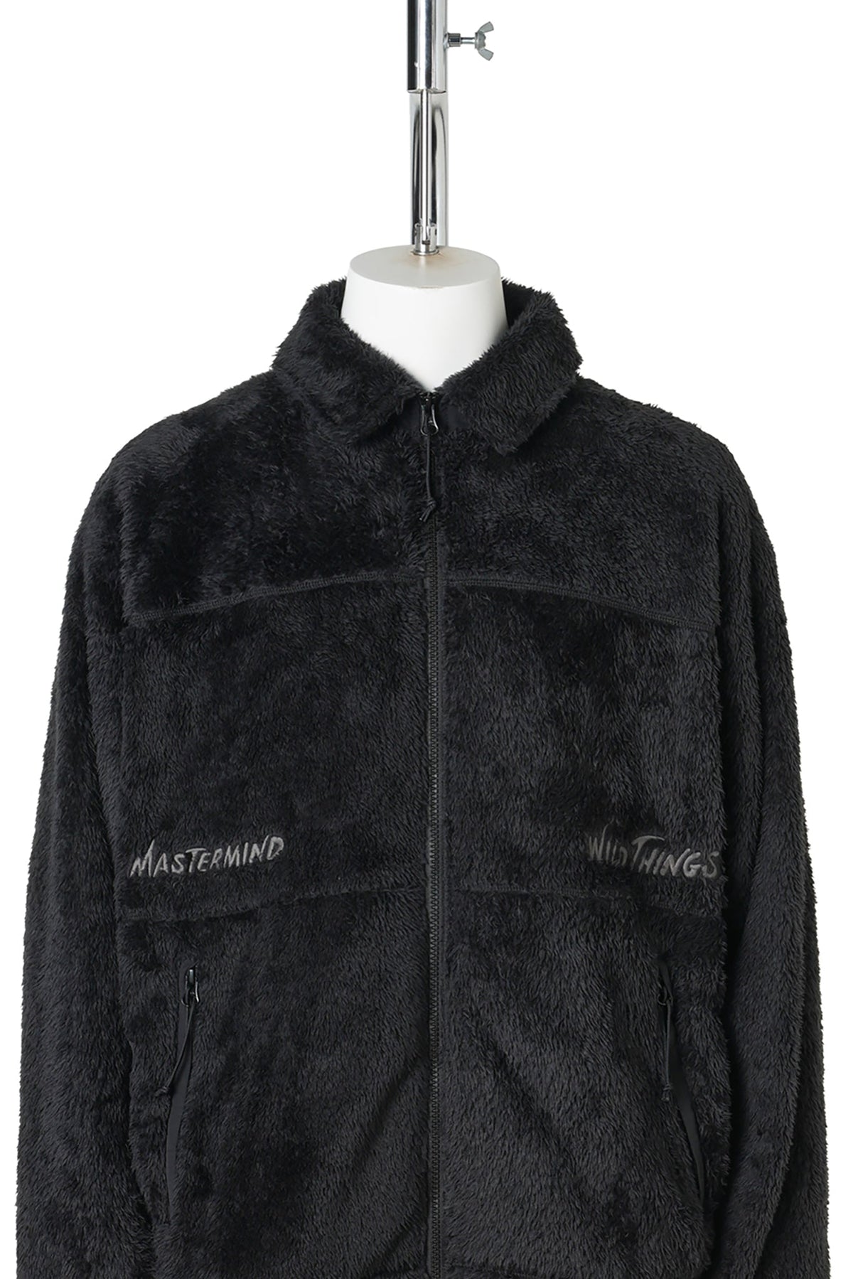 SHAGGY ZIP-UP JACKET / 012:BLACK