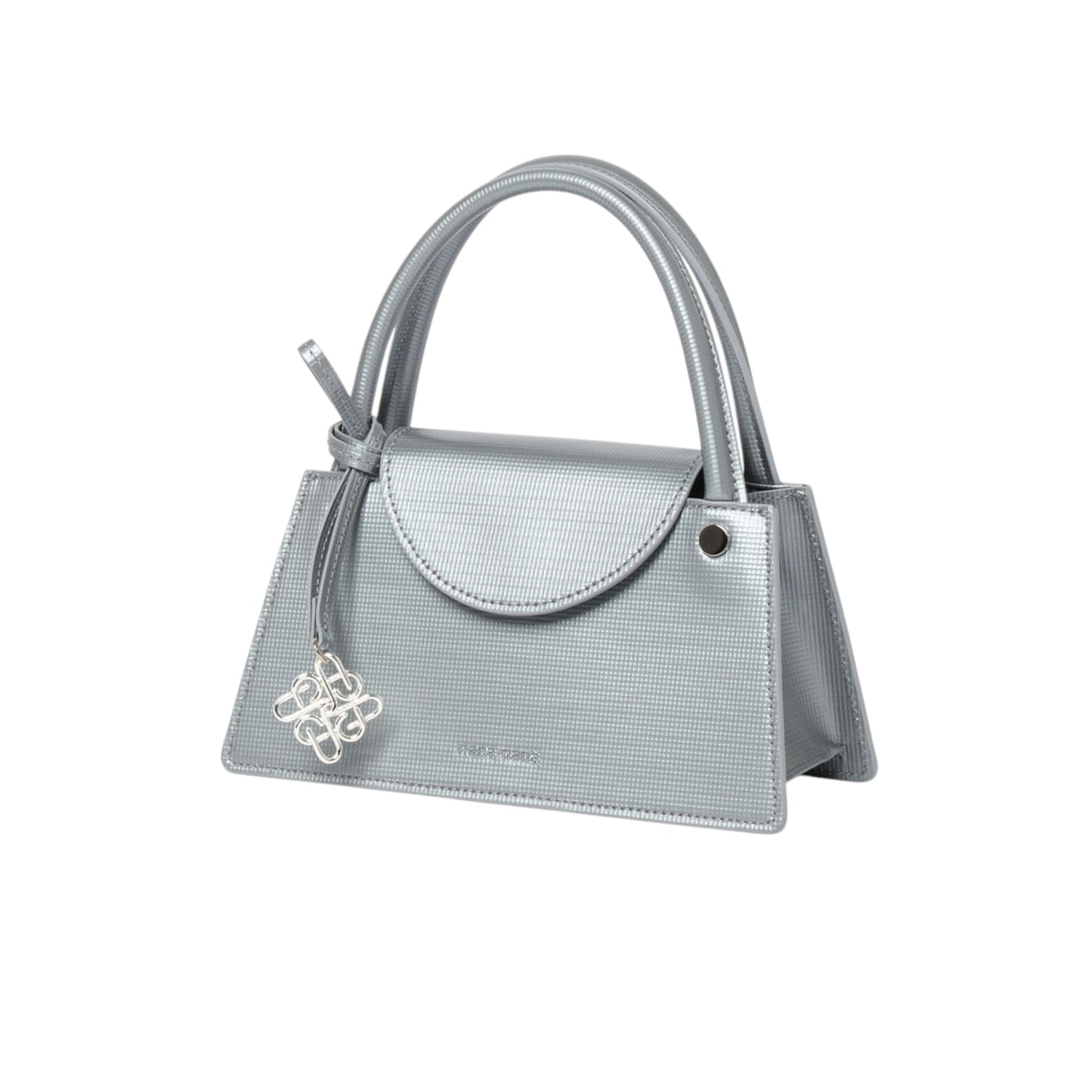 KNOT MIDI SHOULDER BAG / SILVER