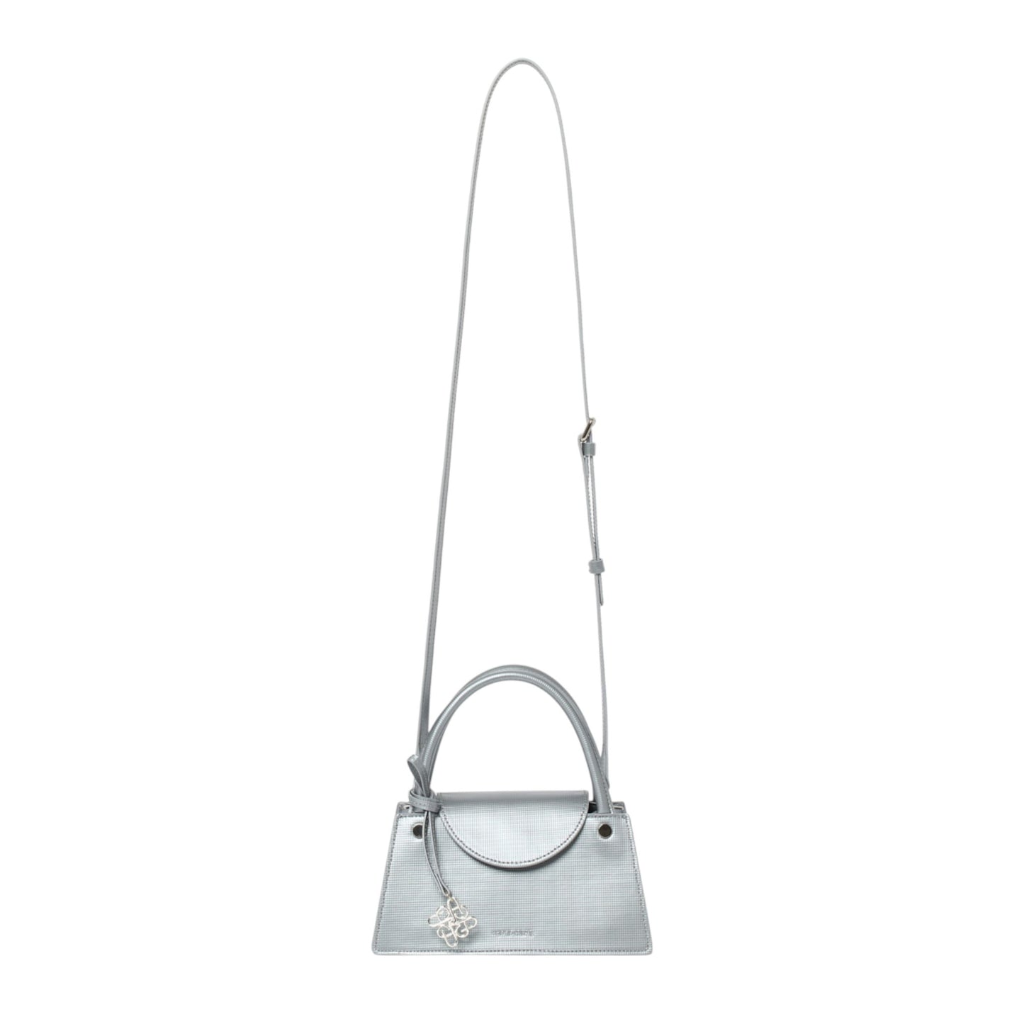 KNOT MIDI SHOULDER BAG / SILVER