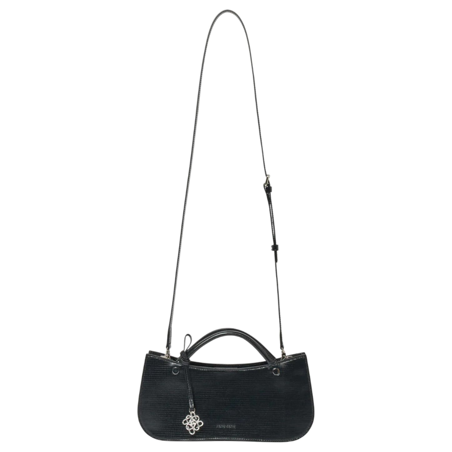 KNOT MIDI SHOULDER BAG / BLACK