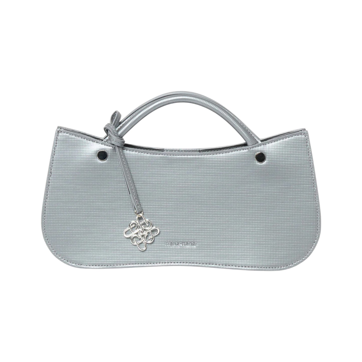 KNOT MIDI SHOULDER BAG / SILVER