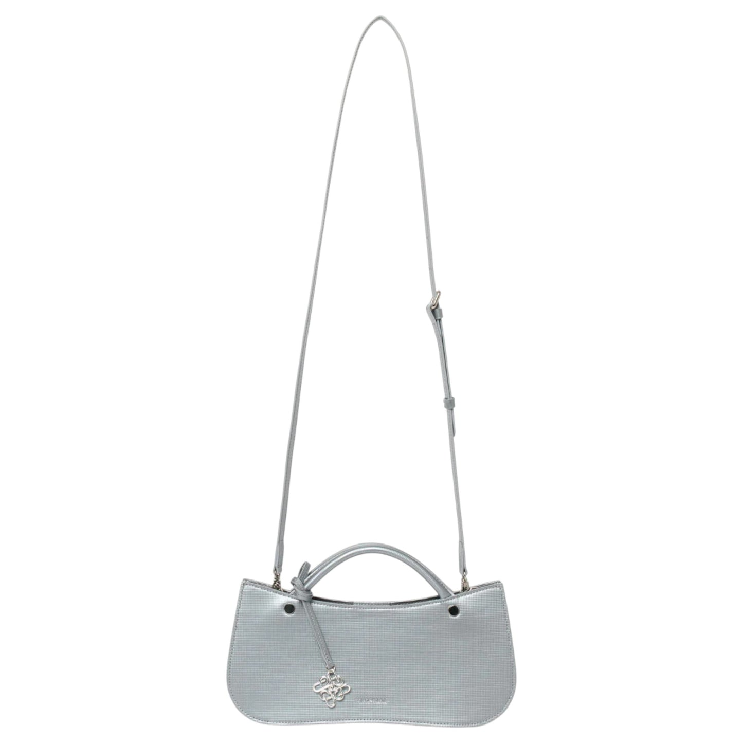 KNOT MIDI SHOULDER BAG / SILVER