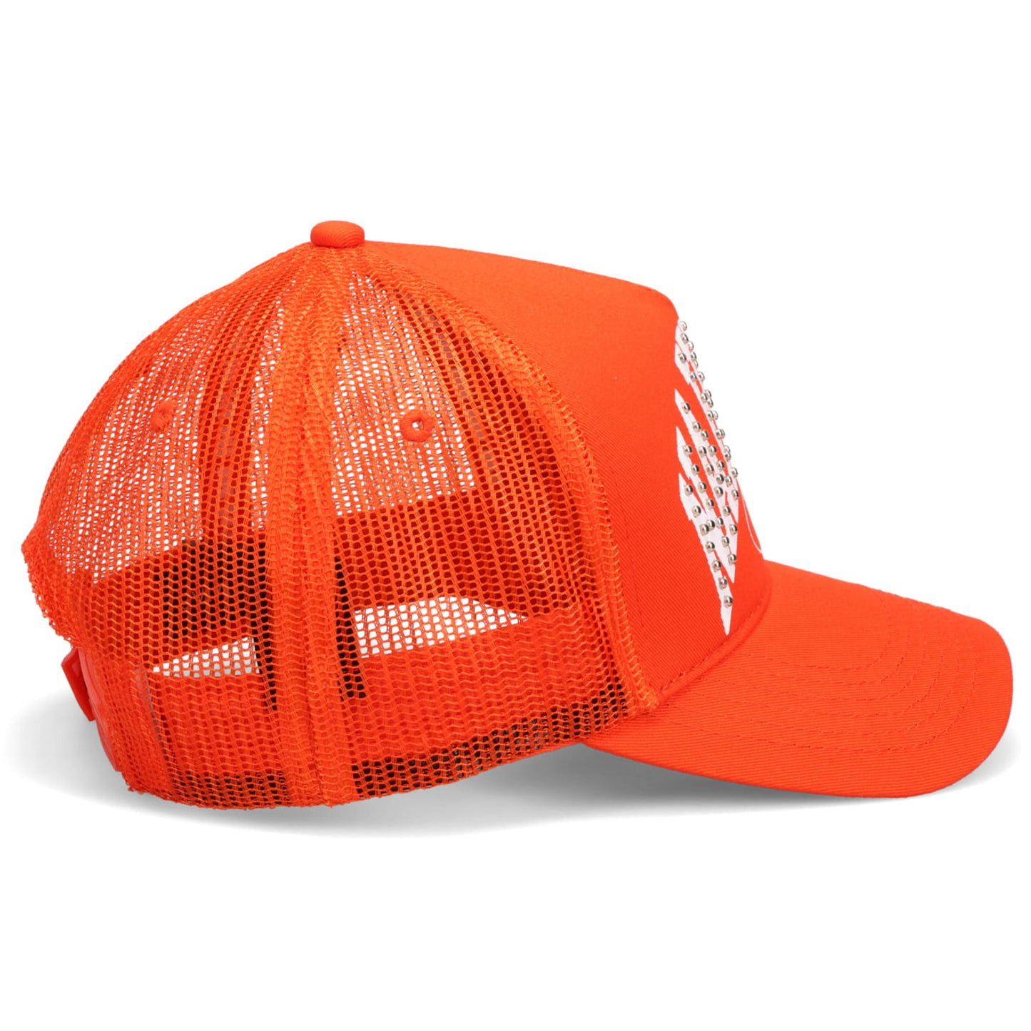 STUDDED NAHMIAS MARQUEETRUCKER HAT / ORANGE