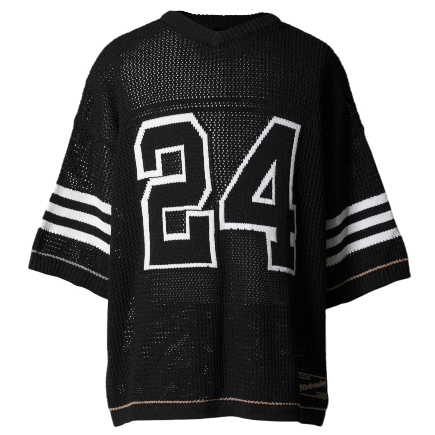 KNIT 24 FOOTBALL SHIRT / BLACK