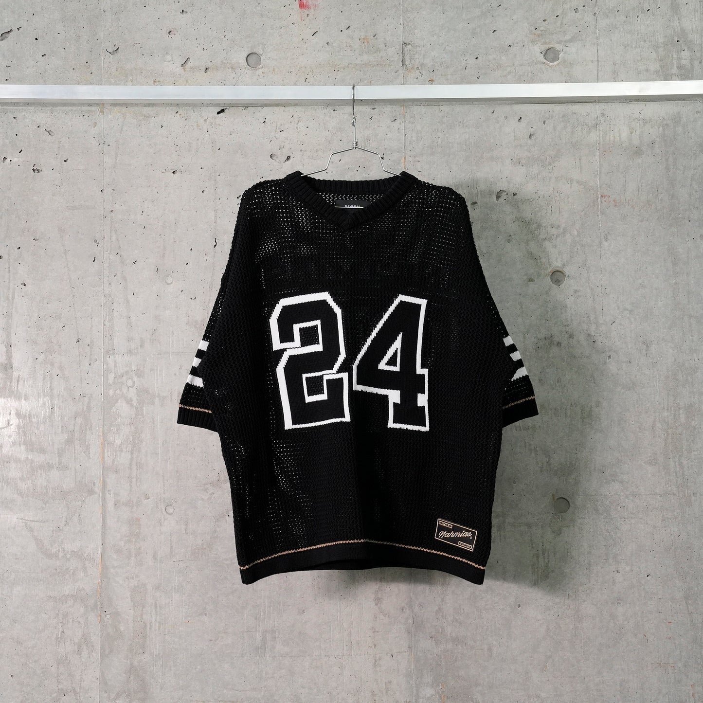 KNIT 24 FOOTBALL SHIRT / BLACK