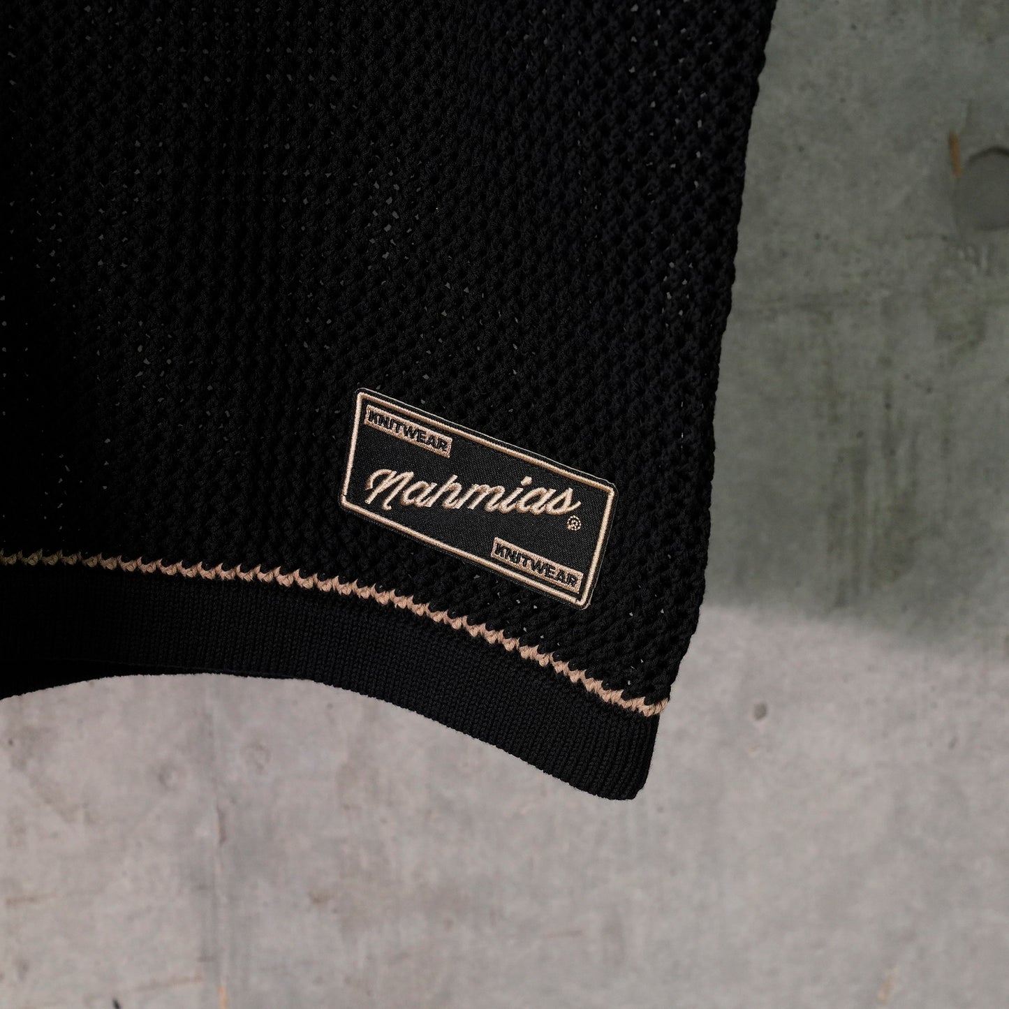 KNIT 24 FOOTBALL SHIRT / BLACK