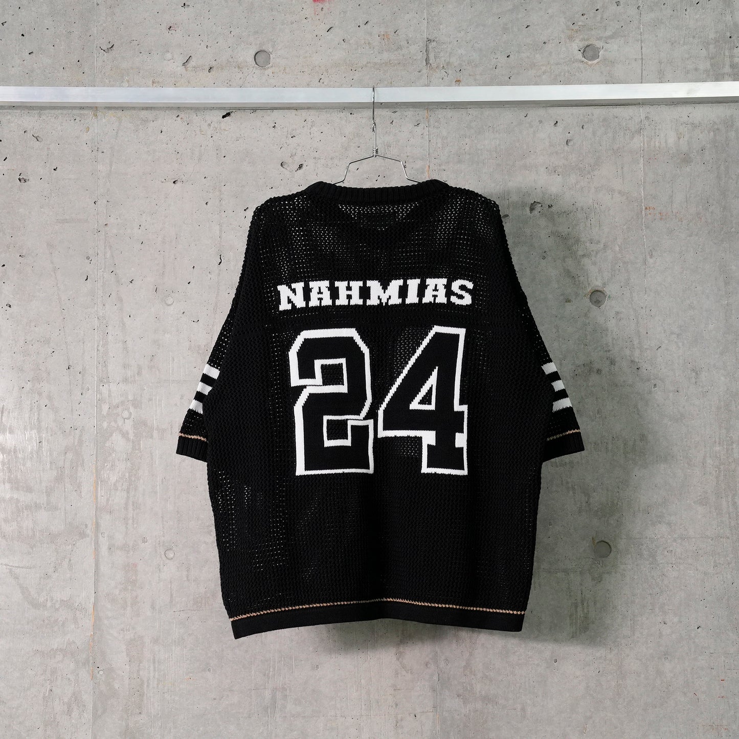 KNIT 24 FOOTBALL SHIRT / BLACK