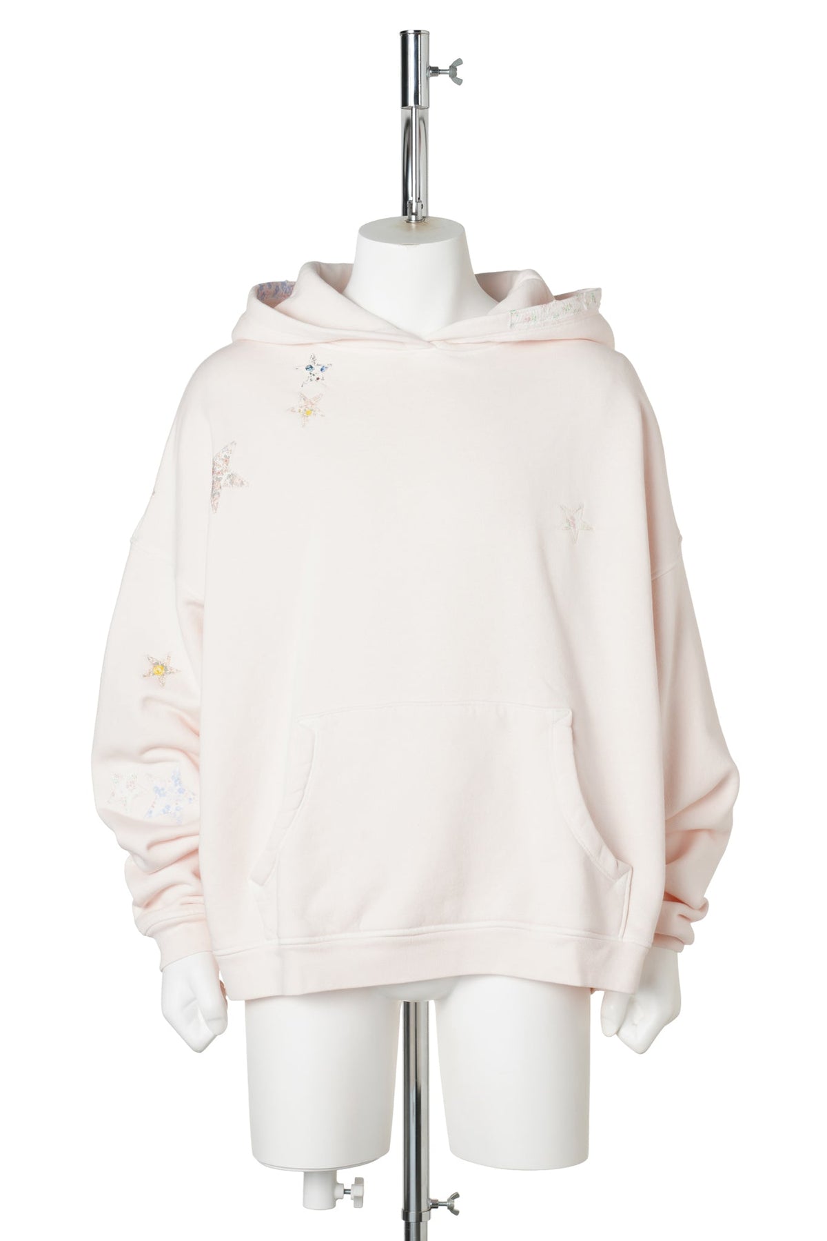 WASHOUT STAR PATCHHOODIE / POWDERPINK