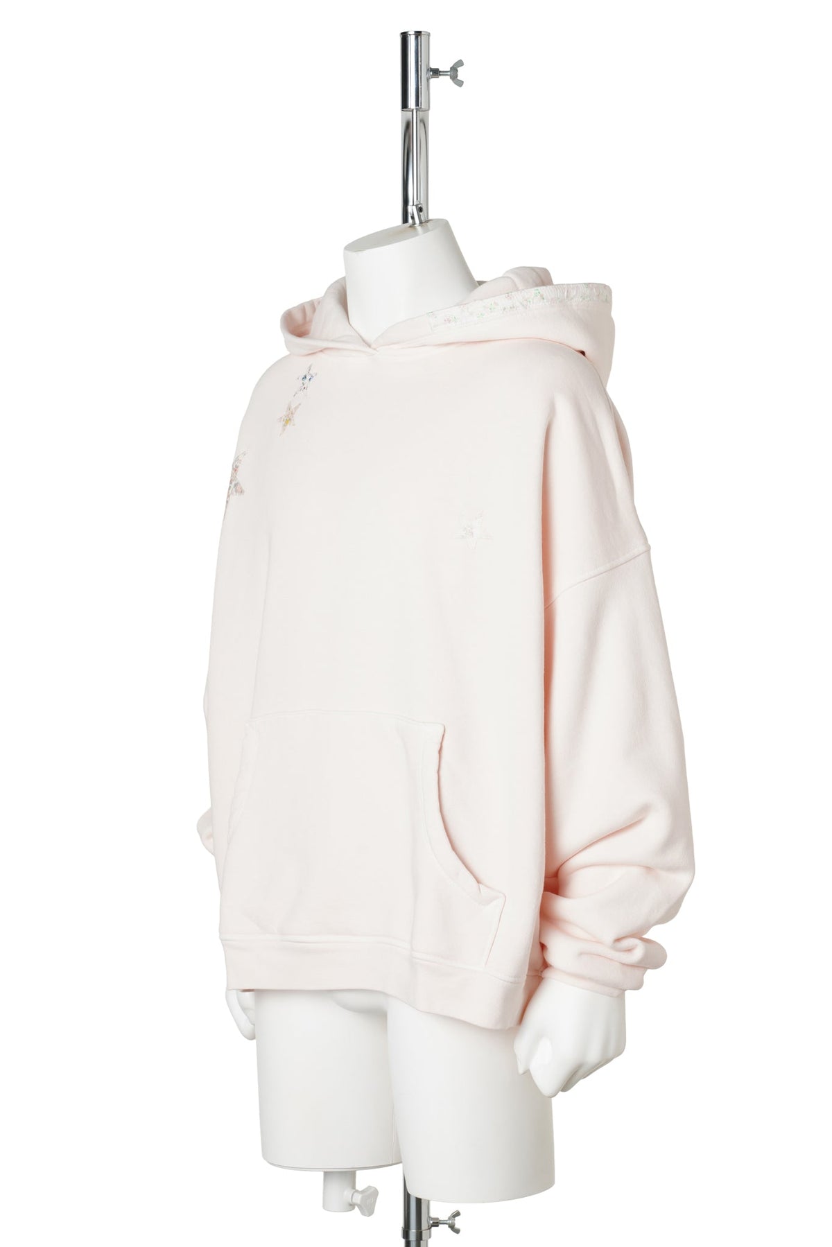 WASHOUT STAR PATCHHOODIE / POWDERPINK