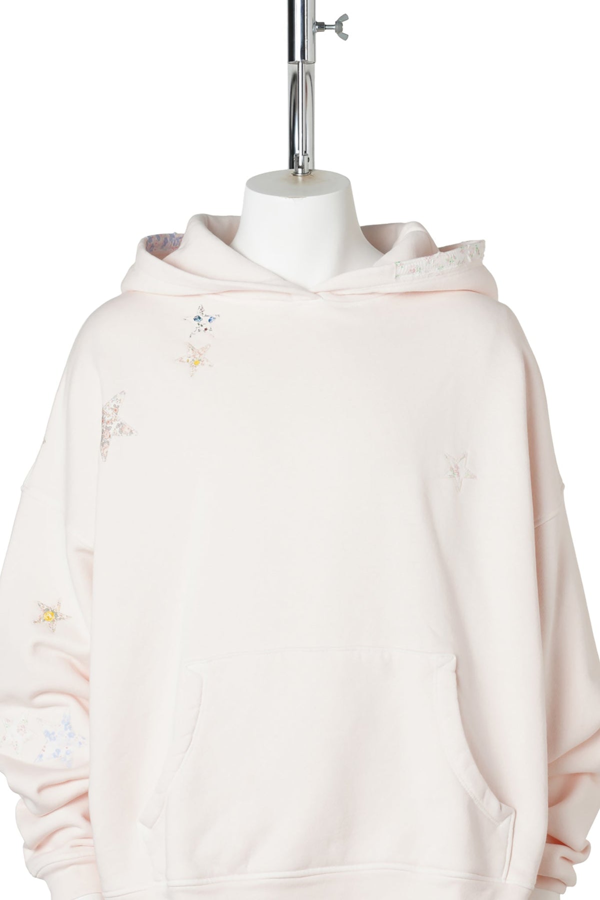 WASHOUT STAR PATCHHOODIE / POWDERPINK