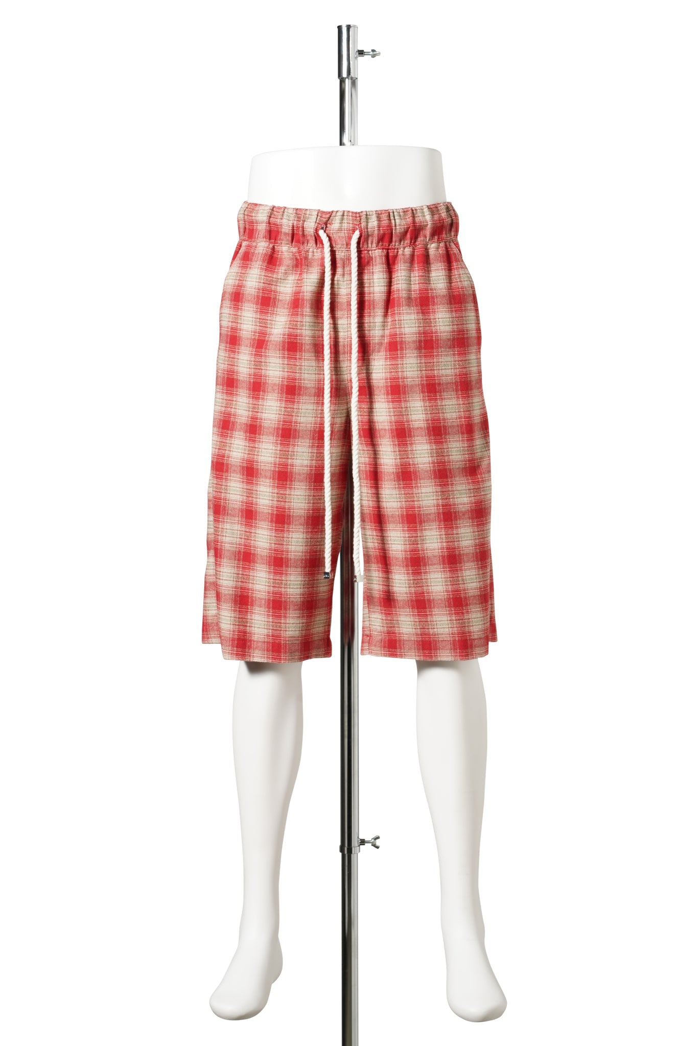 PLAID RELAXED SHORT / 621:CHERRY PLAID