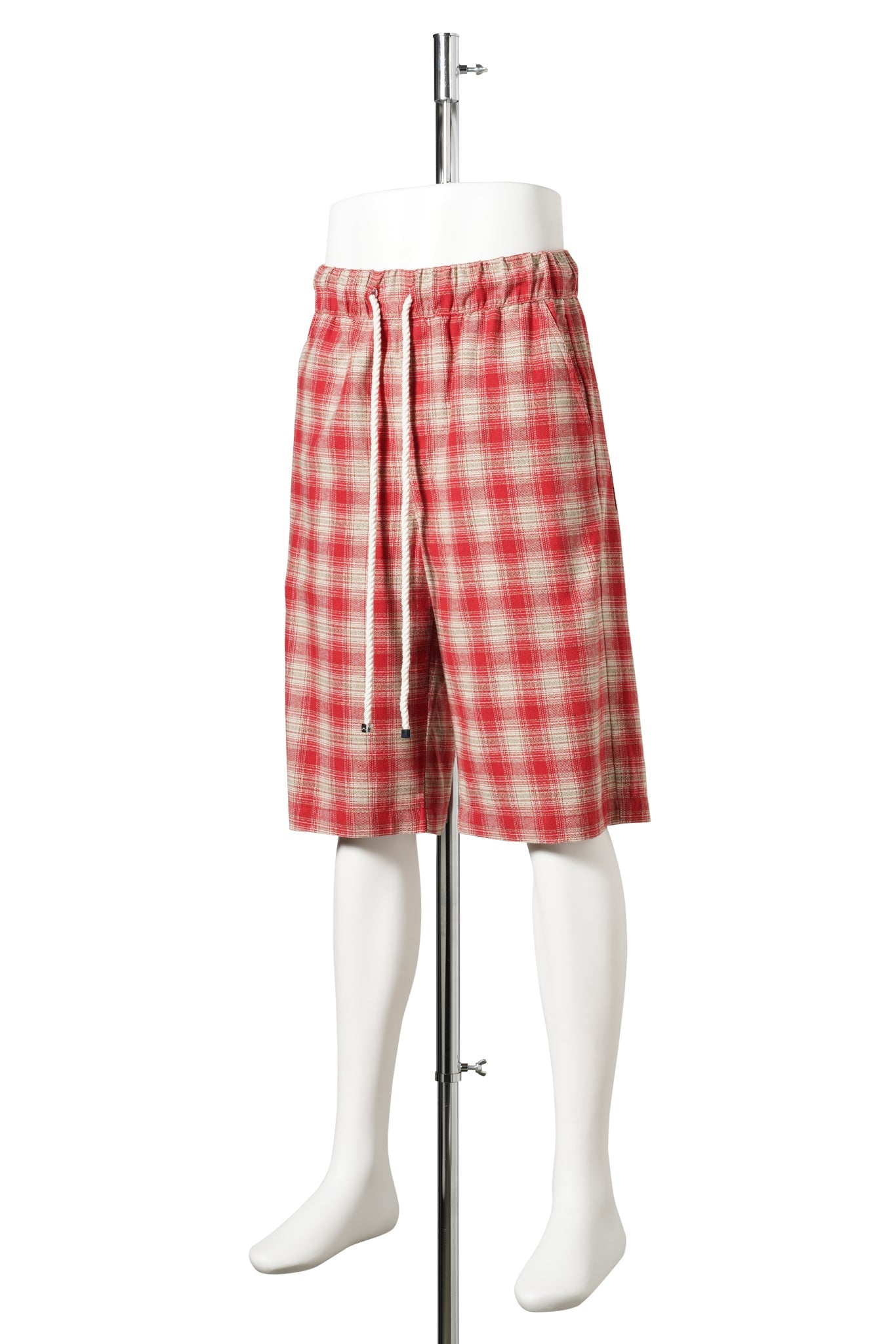 PLAID RELAXED SHORT / 621:CHERRY PLAID