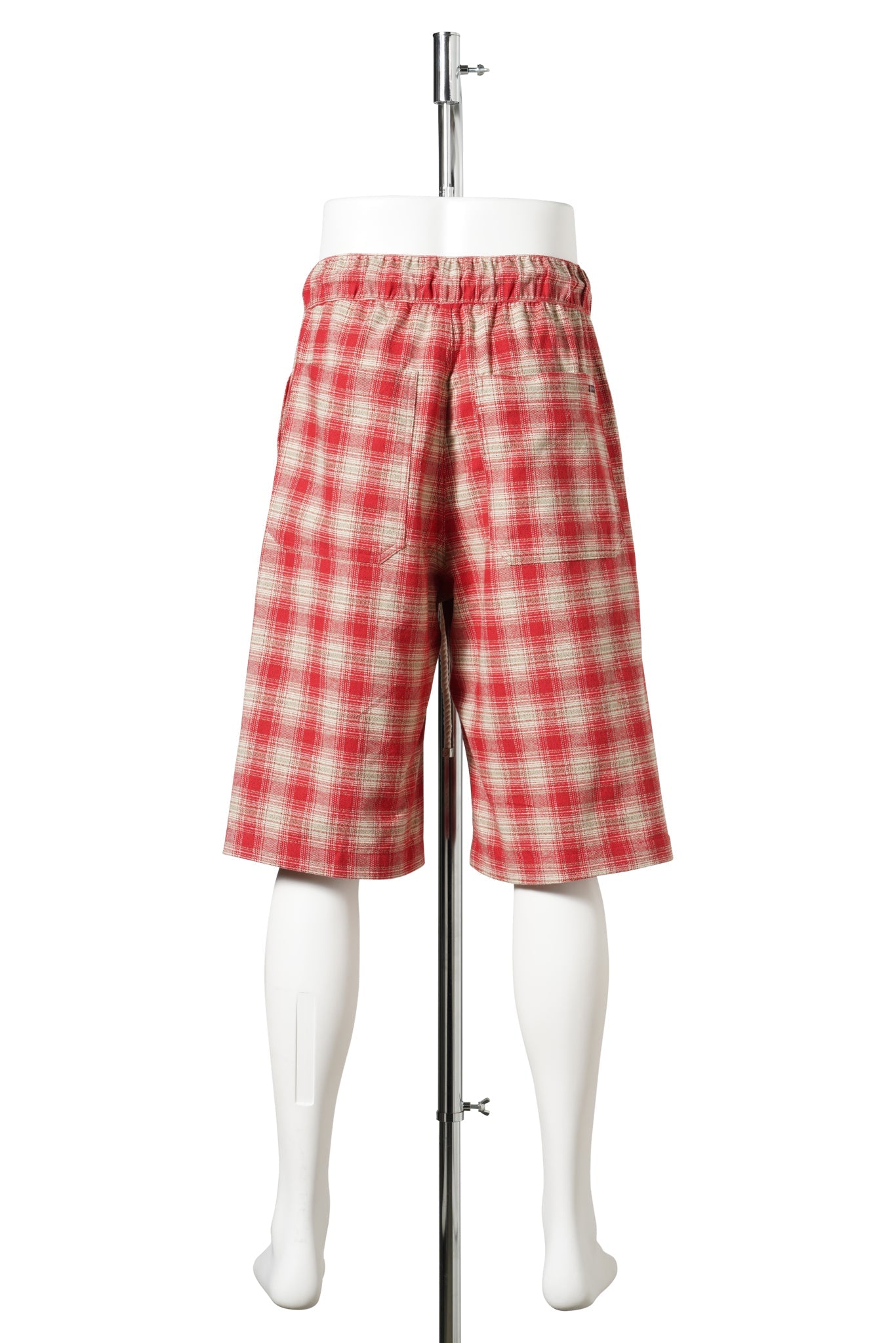 PLAID RELAXED SHORT / 621:CHERRY PLAID