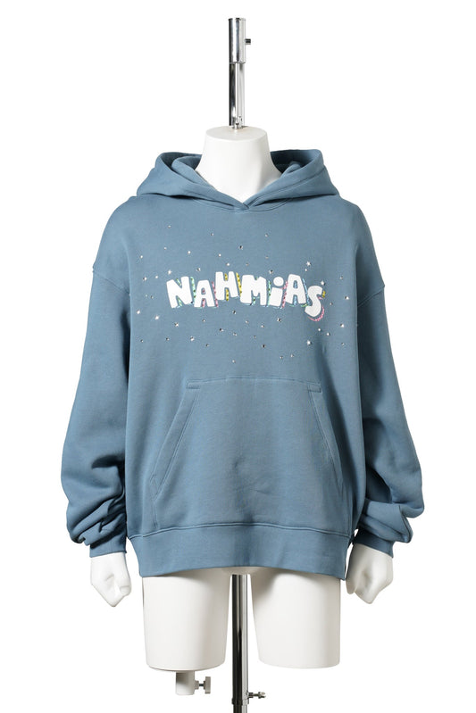 FLOWER TRIP HOODIE / 429:STEEL BLUE