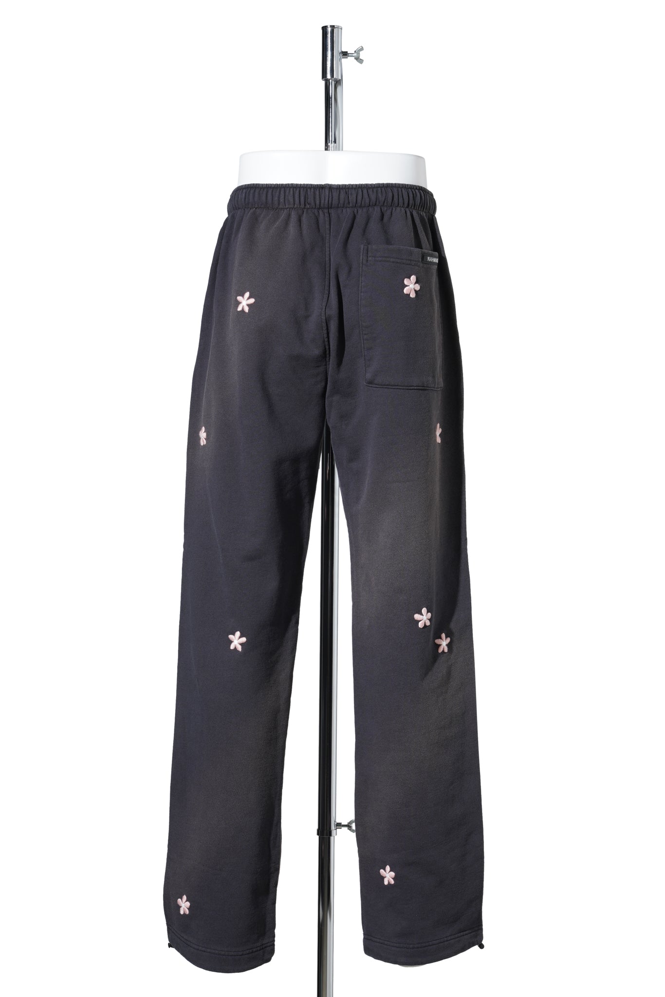 FLOWER GROMS WIDE SWEATPANTS / ABLK:AGED BLACK