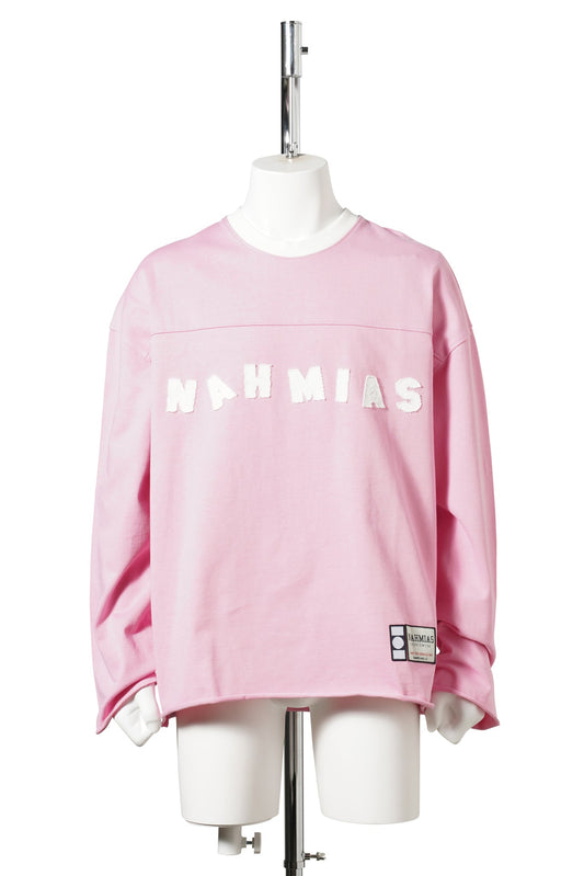 VARSITY LOGO L/S SHIRT / 682:PALE PINK