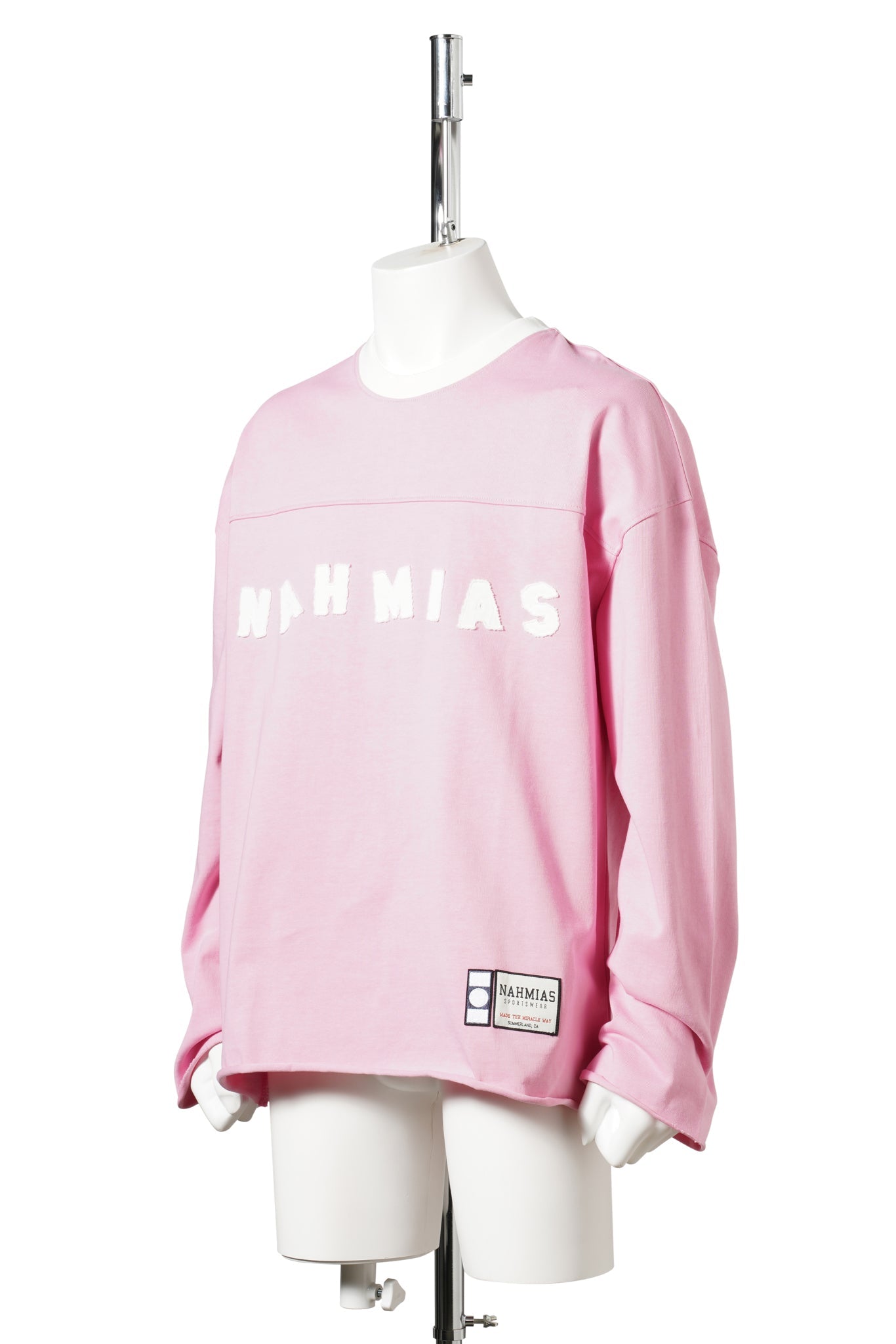 VARSITY LOGO L/S SHIRT / 682:PALE PINK
