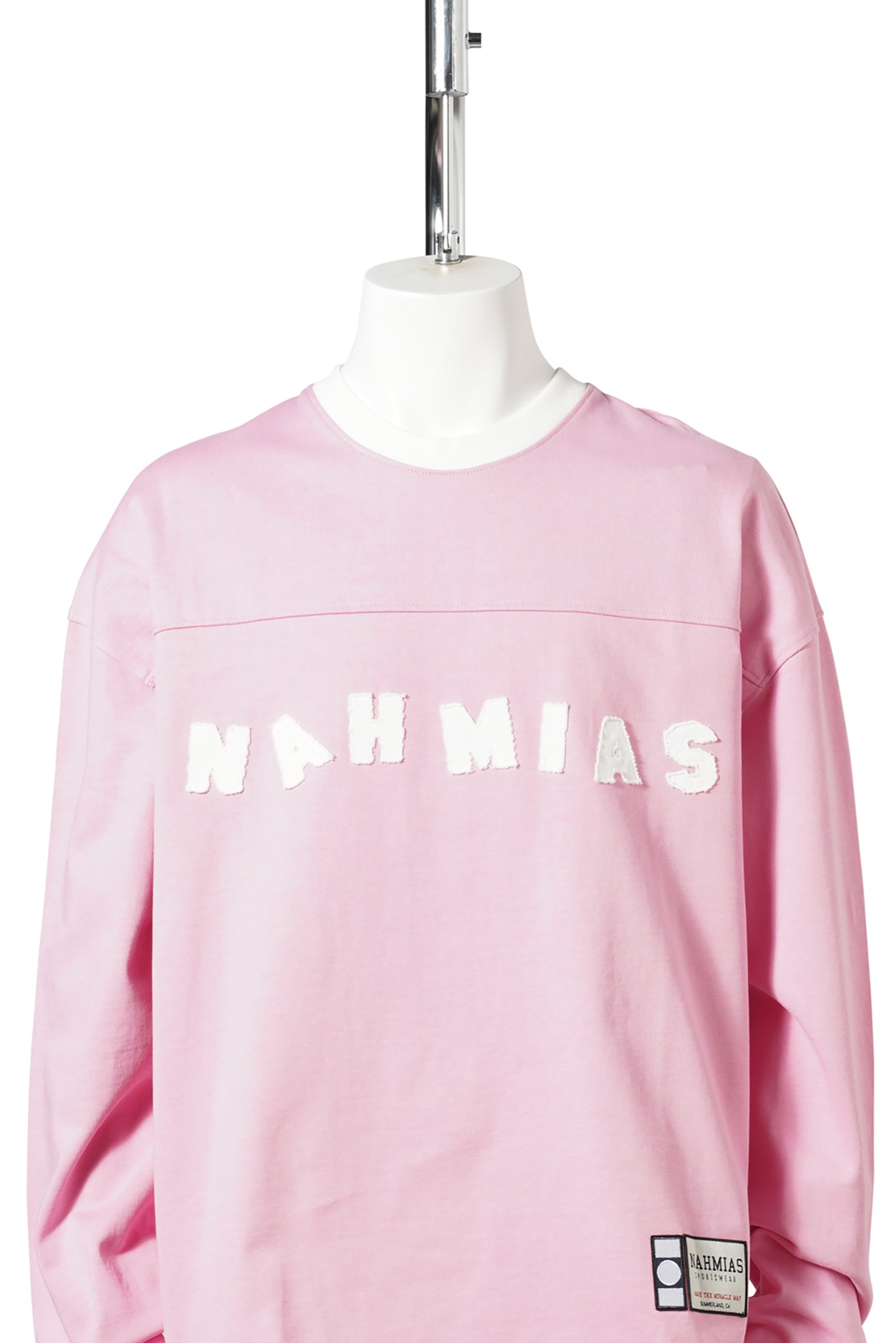VARSITY LOGO L/S SHIRT / 682:PALE PINK